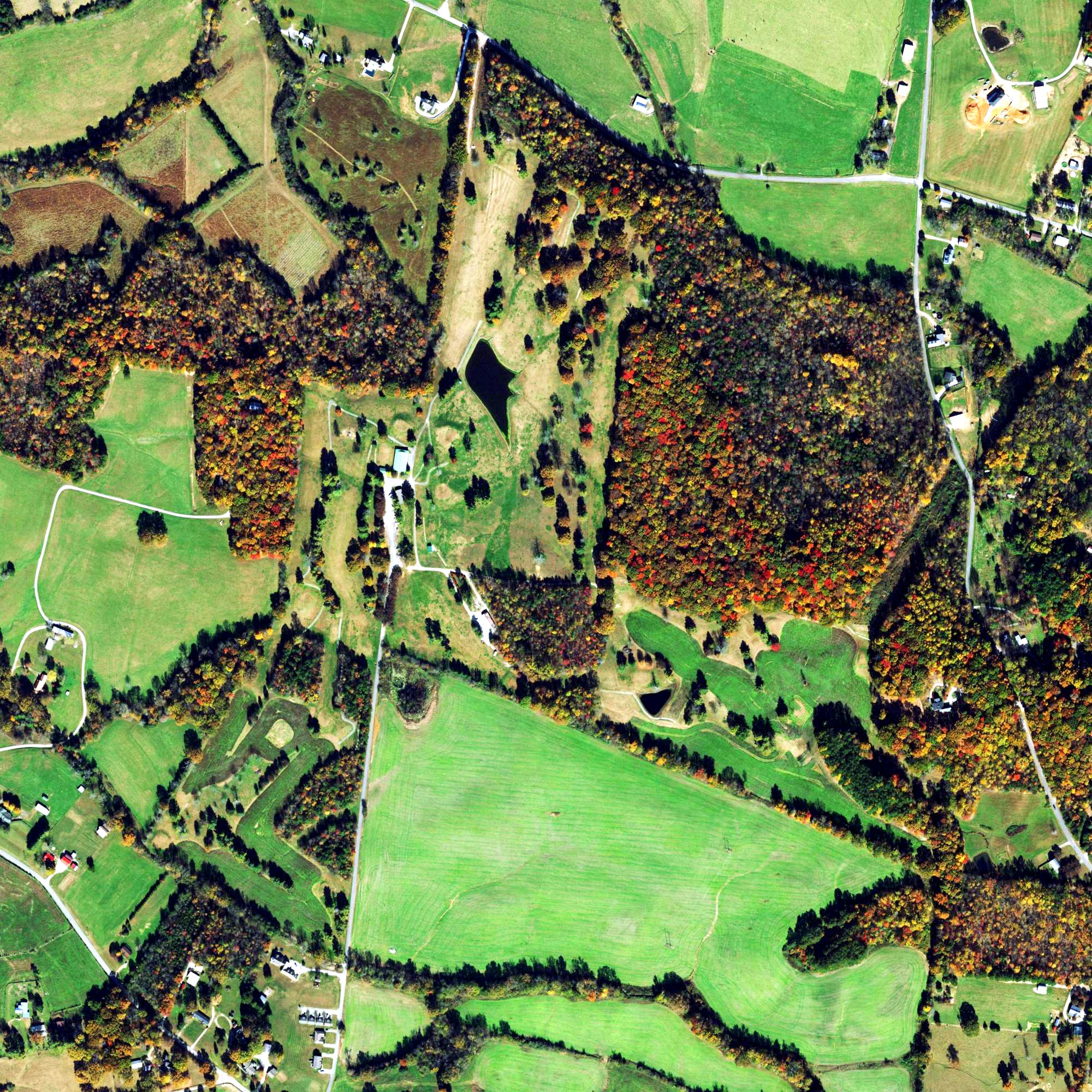 Aerial view of Ironwood Golf Course, TN
