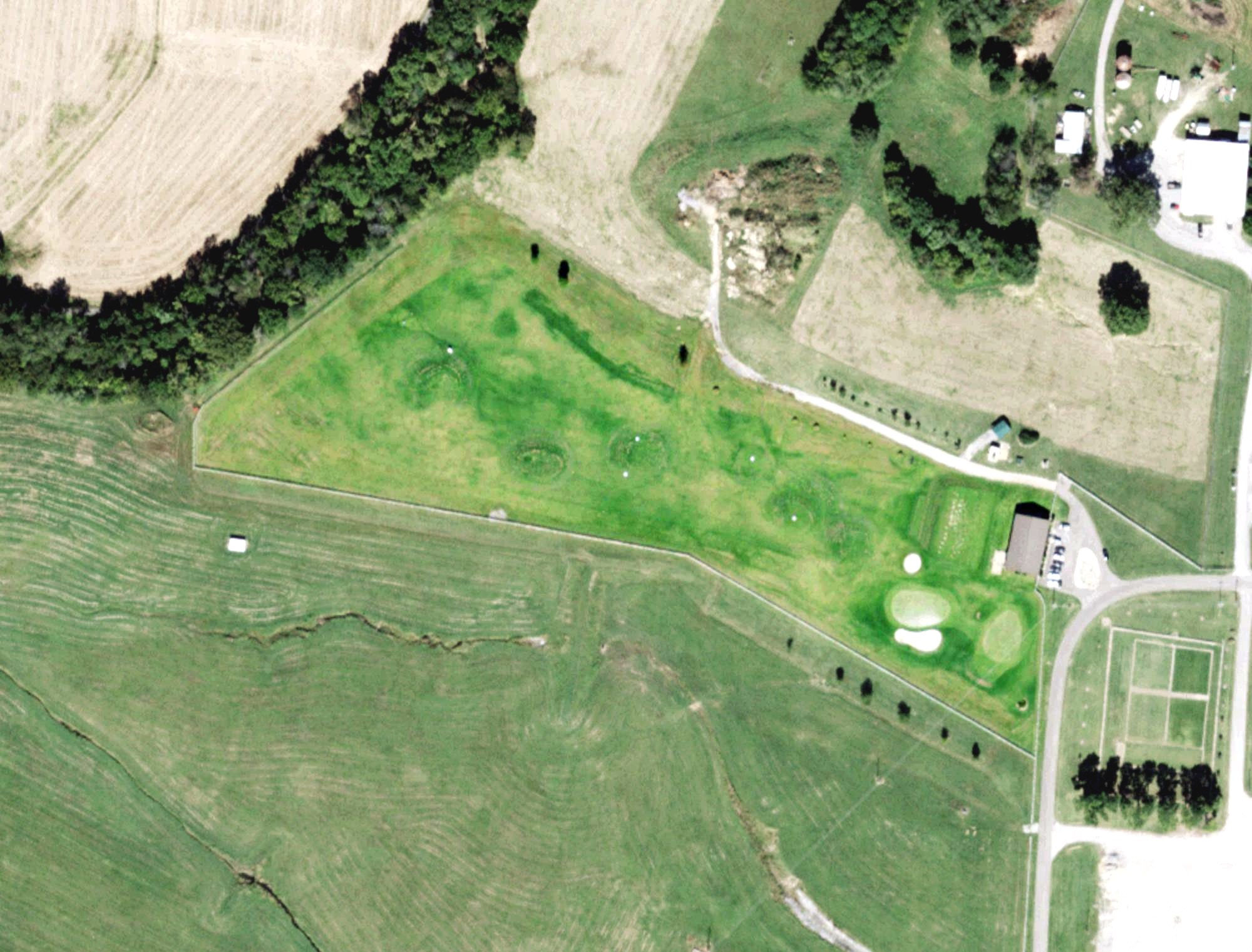 Aerial view of Jerry Carpenter Practice Grounds, TN