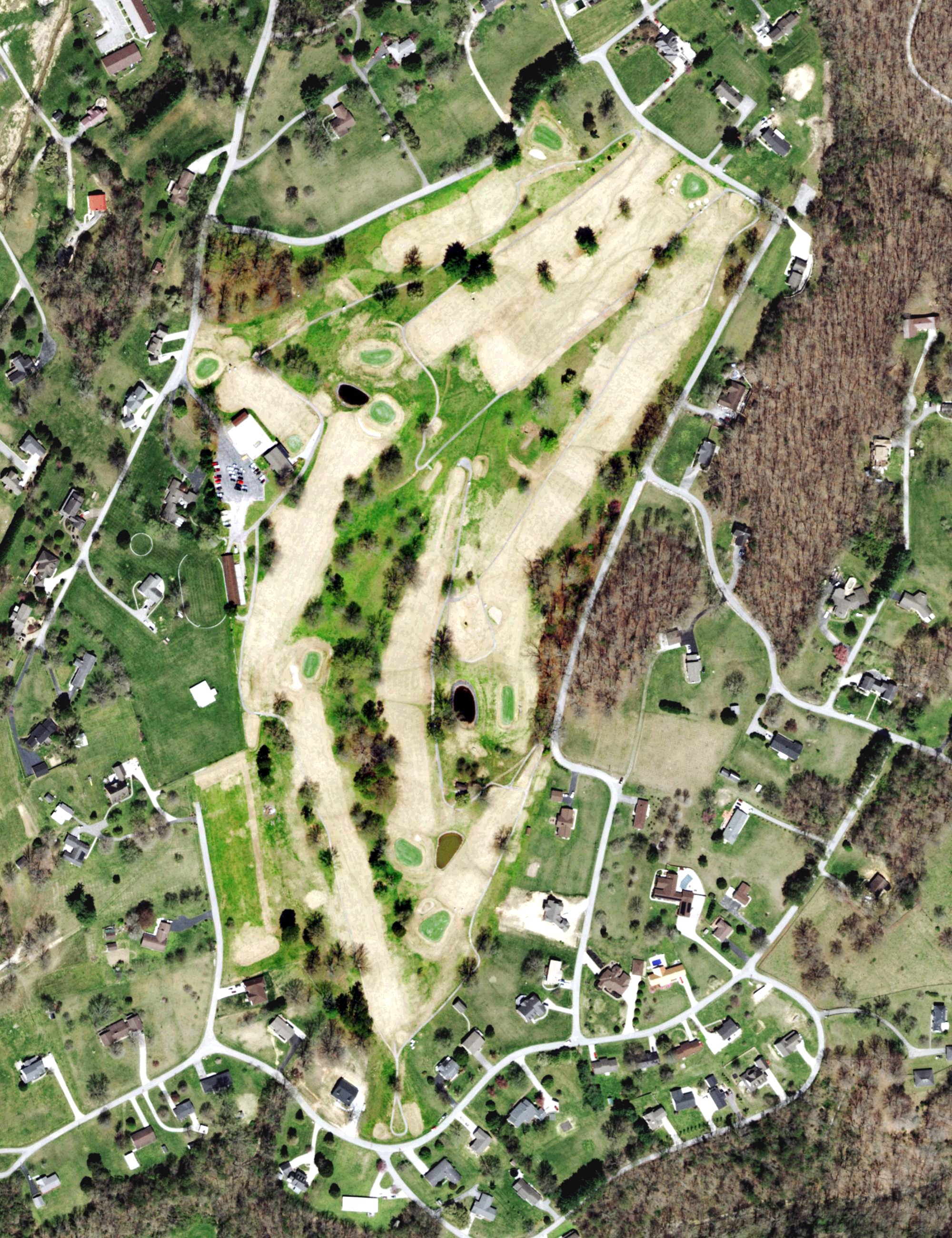Aerial view of LaFallotte Country Club, TN