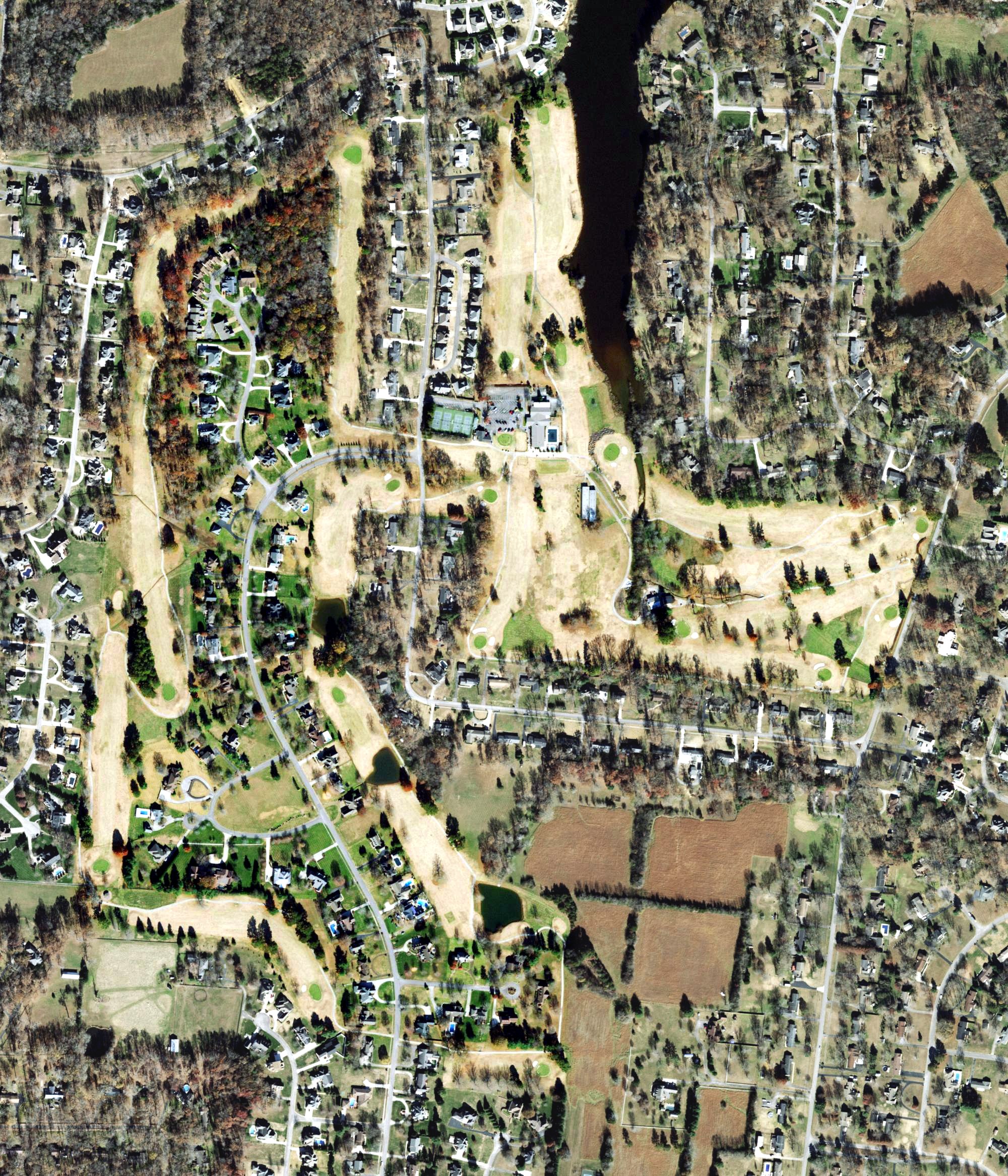 Aerial view of Lakewood Golf & Country Club, TN