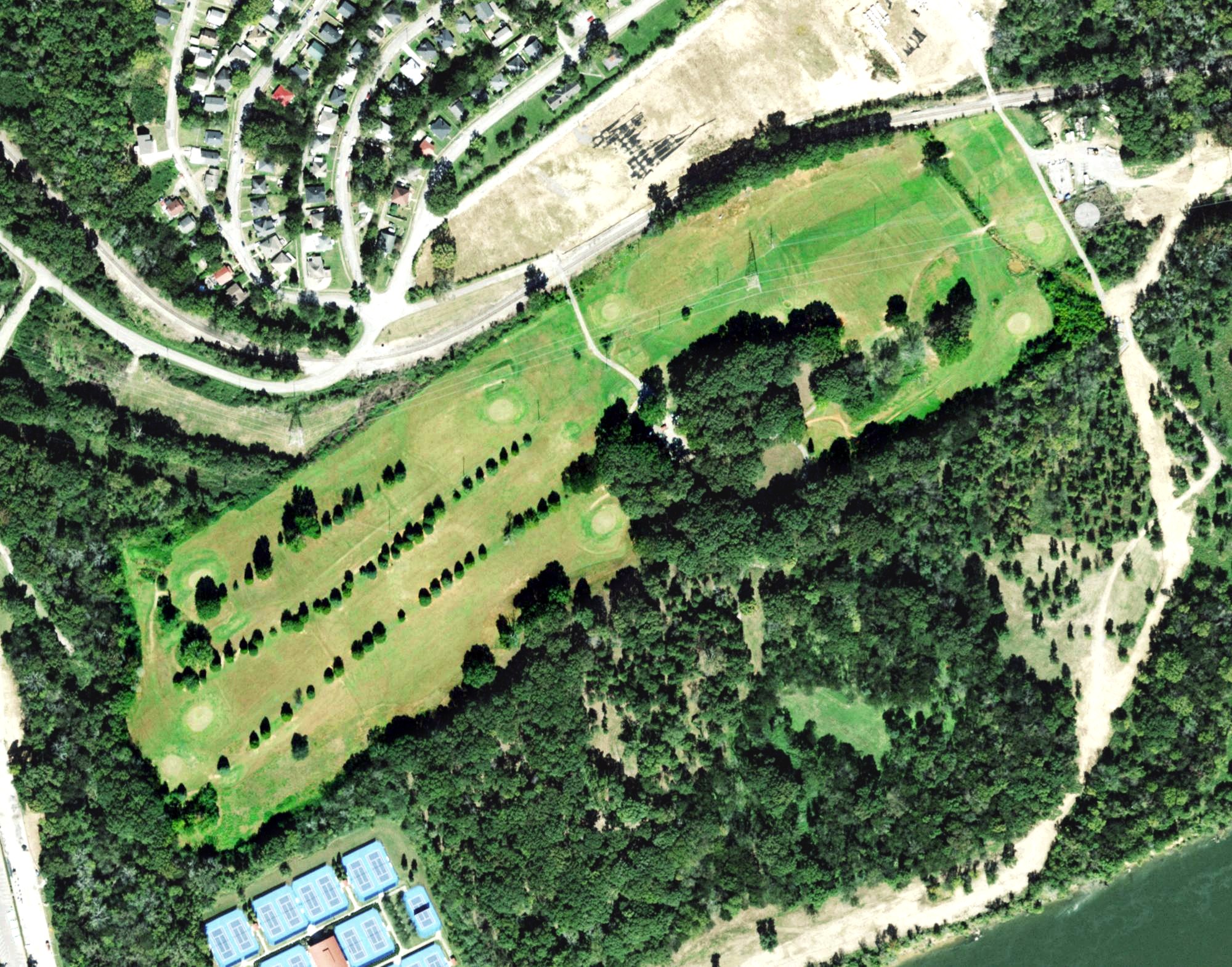 Aerial view of Lupton City Golf Club, TN