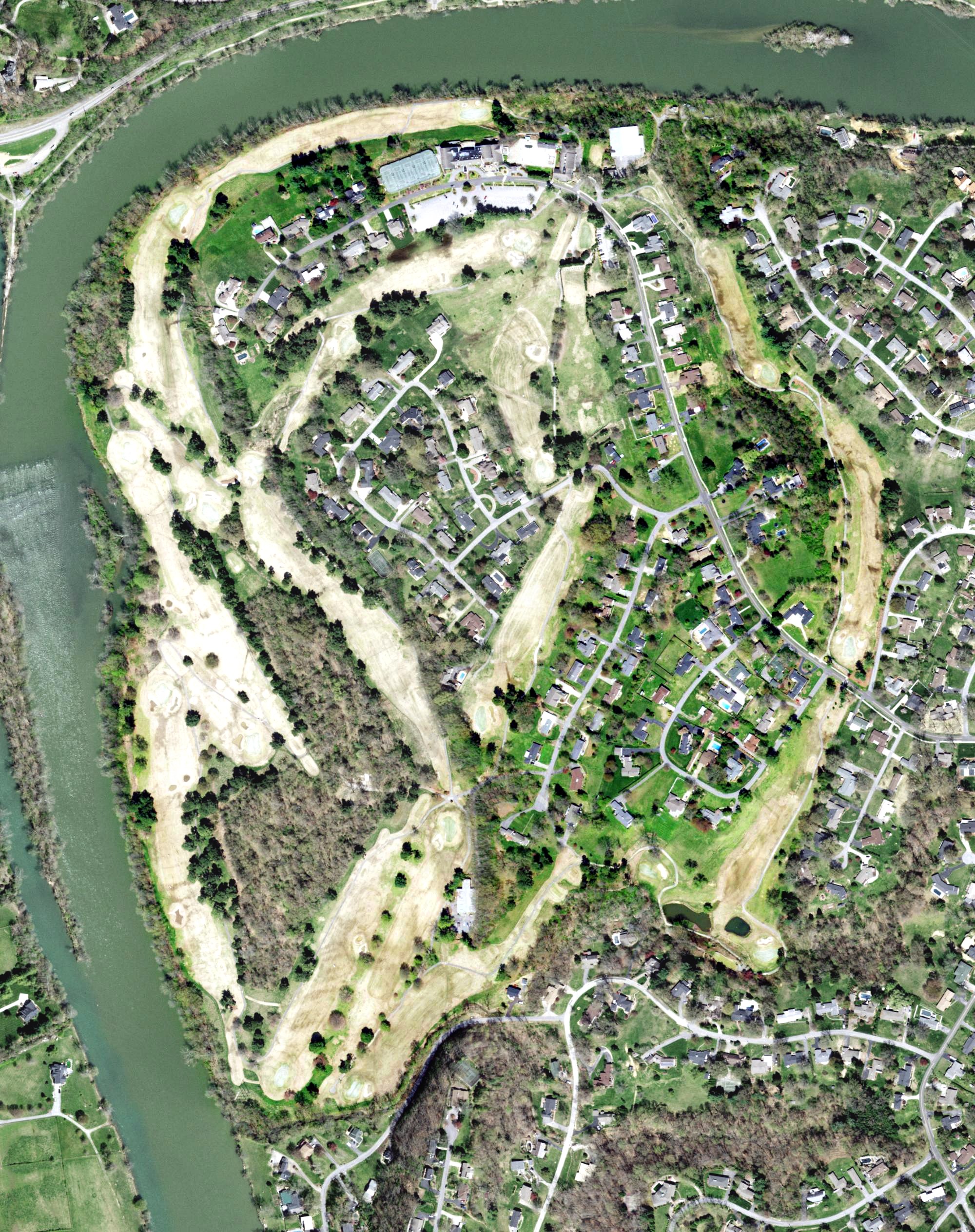 Aerial view of Ridgefields Golf & Athletic Club, TN