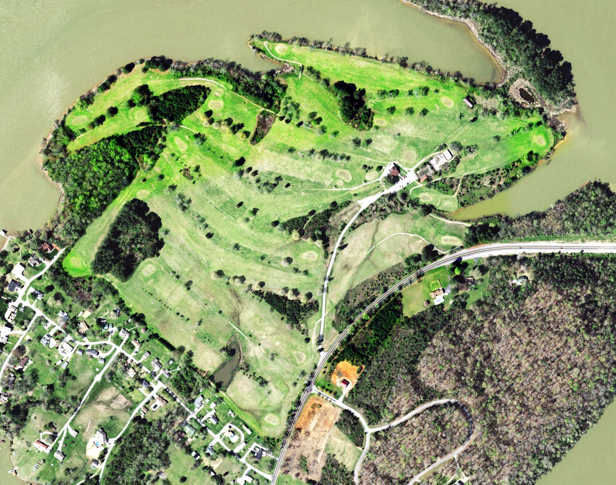 Aerial view of Southwest Point Golf Course, TN