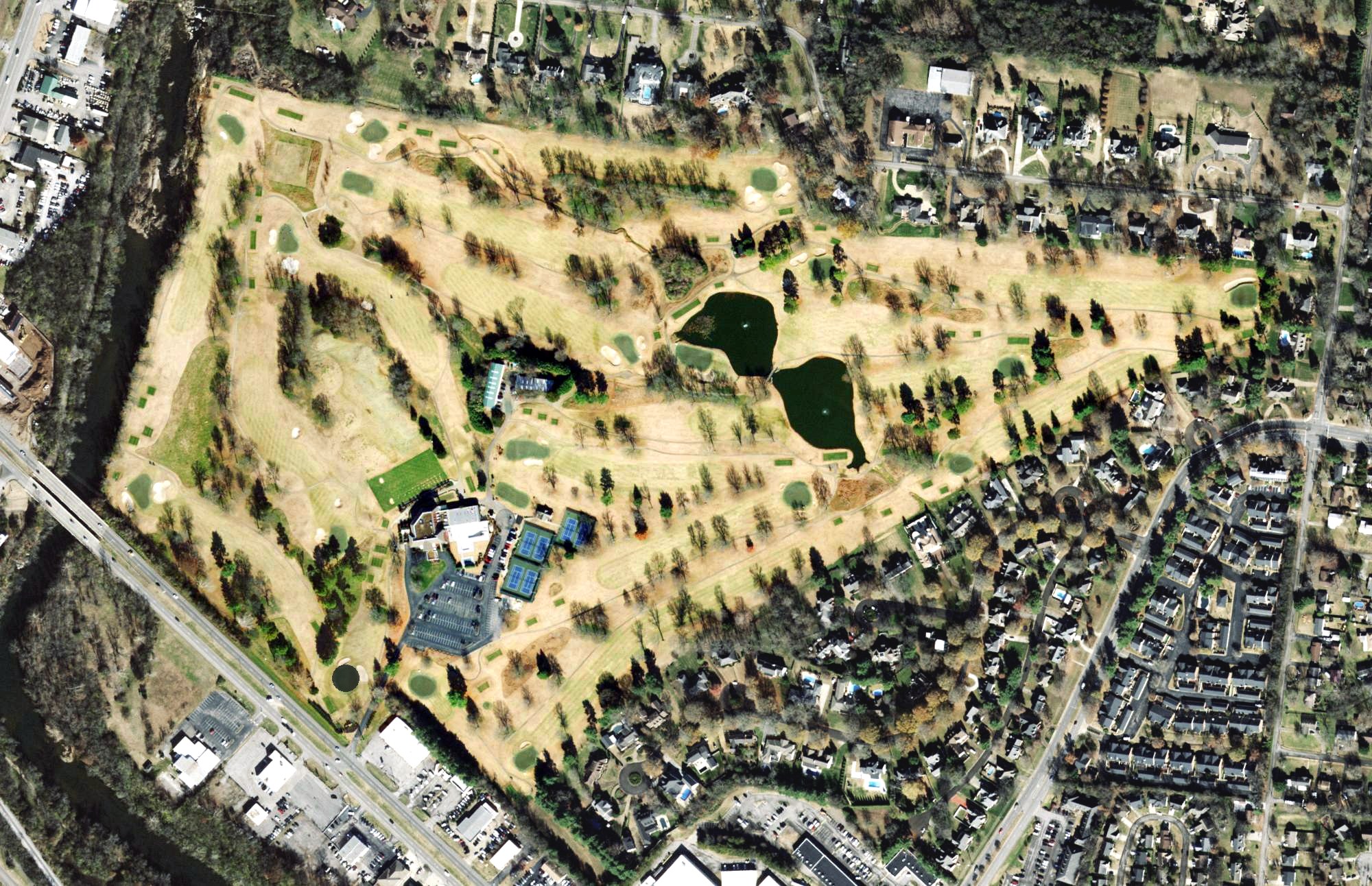 Aerial view of Stones River Country Club, TN