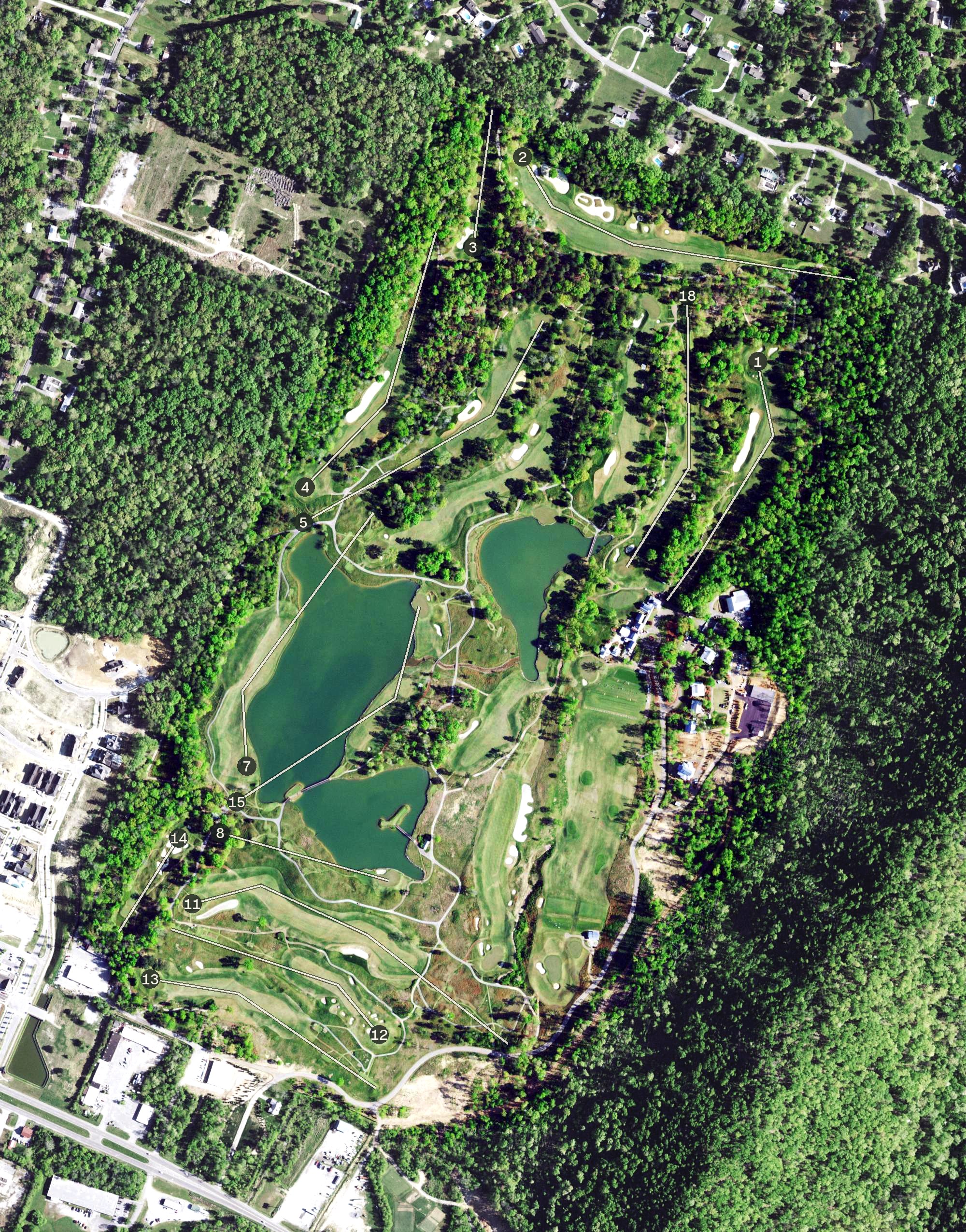 Aerial view of The Honors Course, TN
