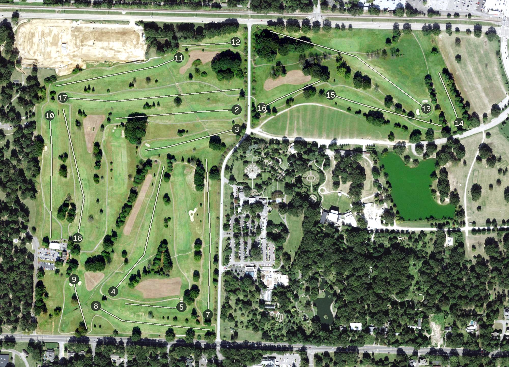 Aerial view of The Links at Audubon, TN