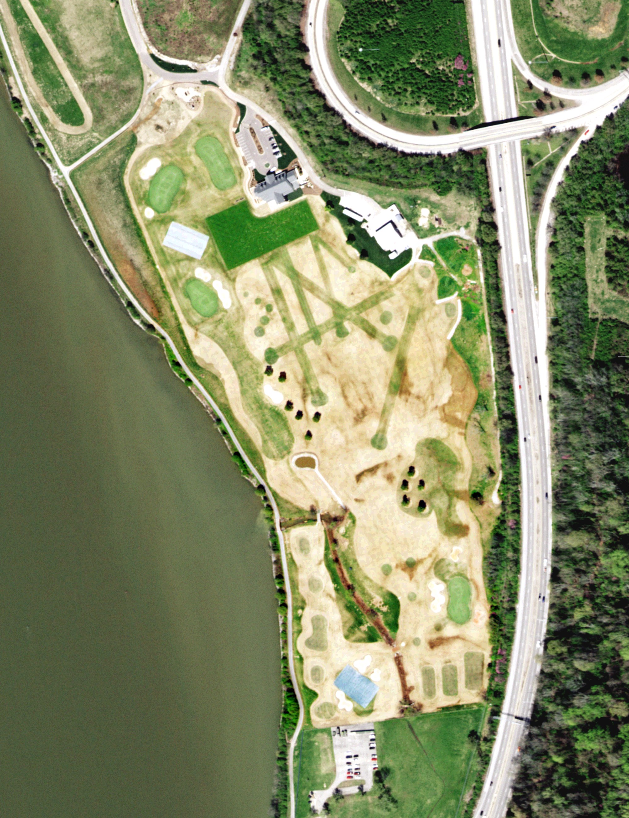 Aerial view of UT Day Golf Practice Facility, TN