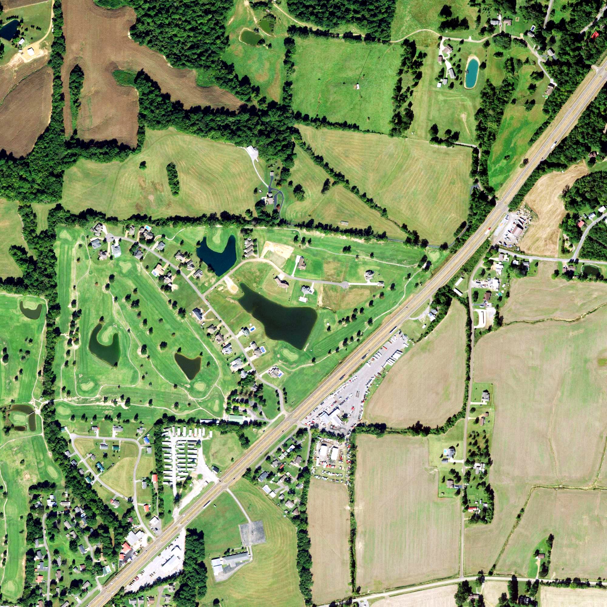 Aerial view of Wynridge Golf Club, TN