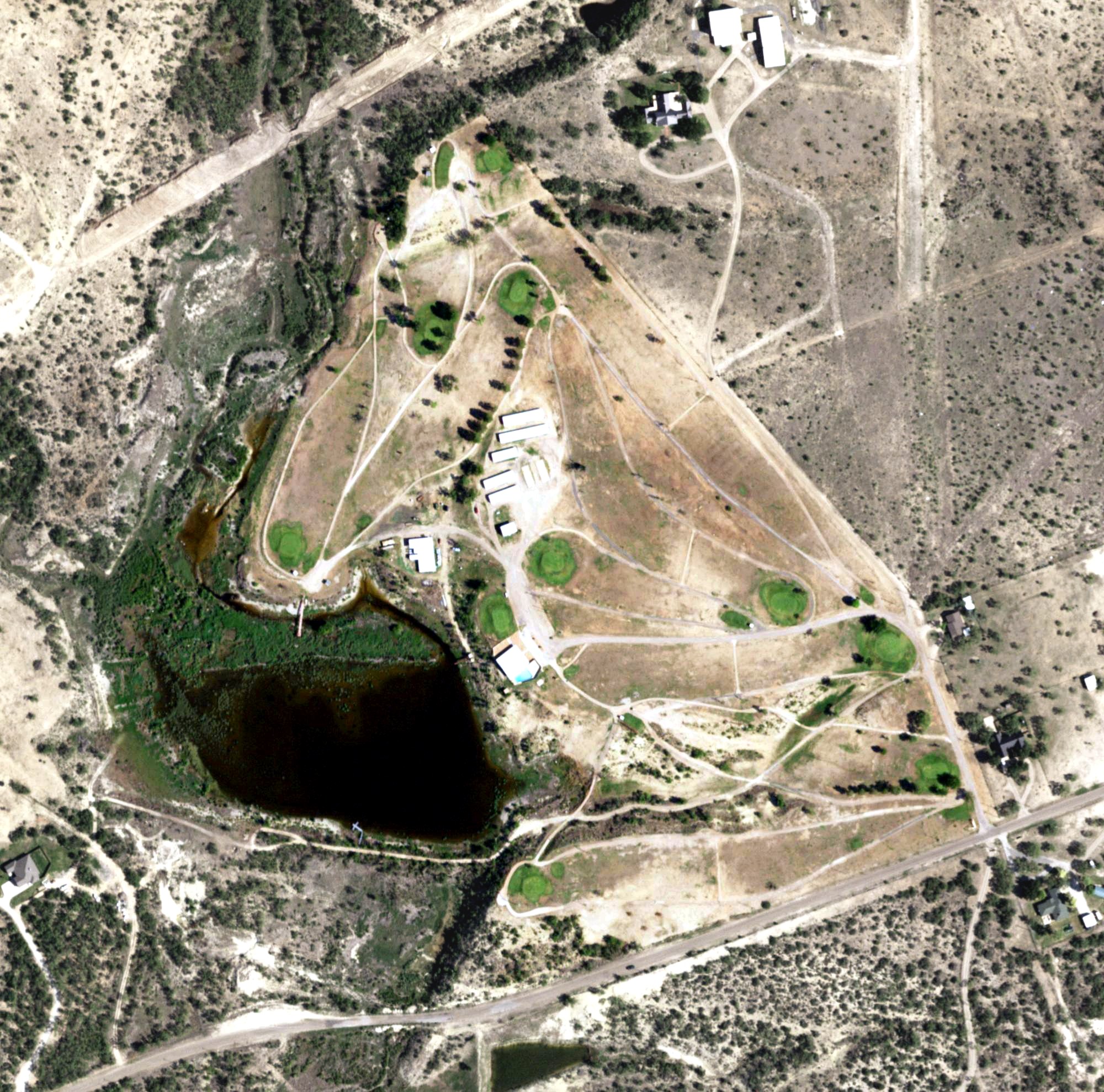 Aerial view of Ballinger Country Club, TX