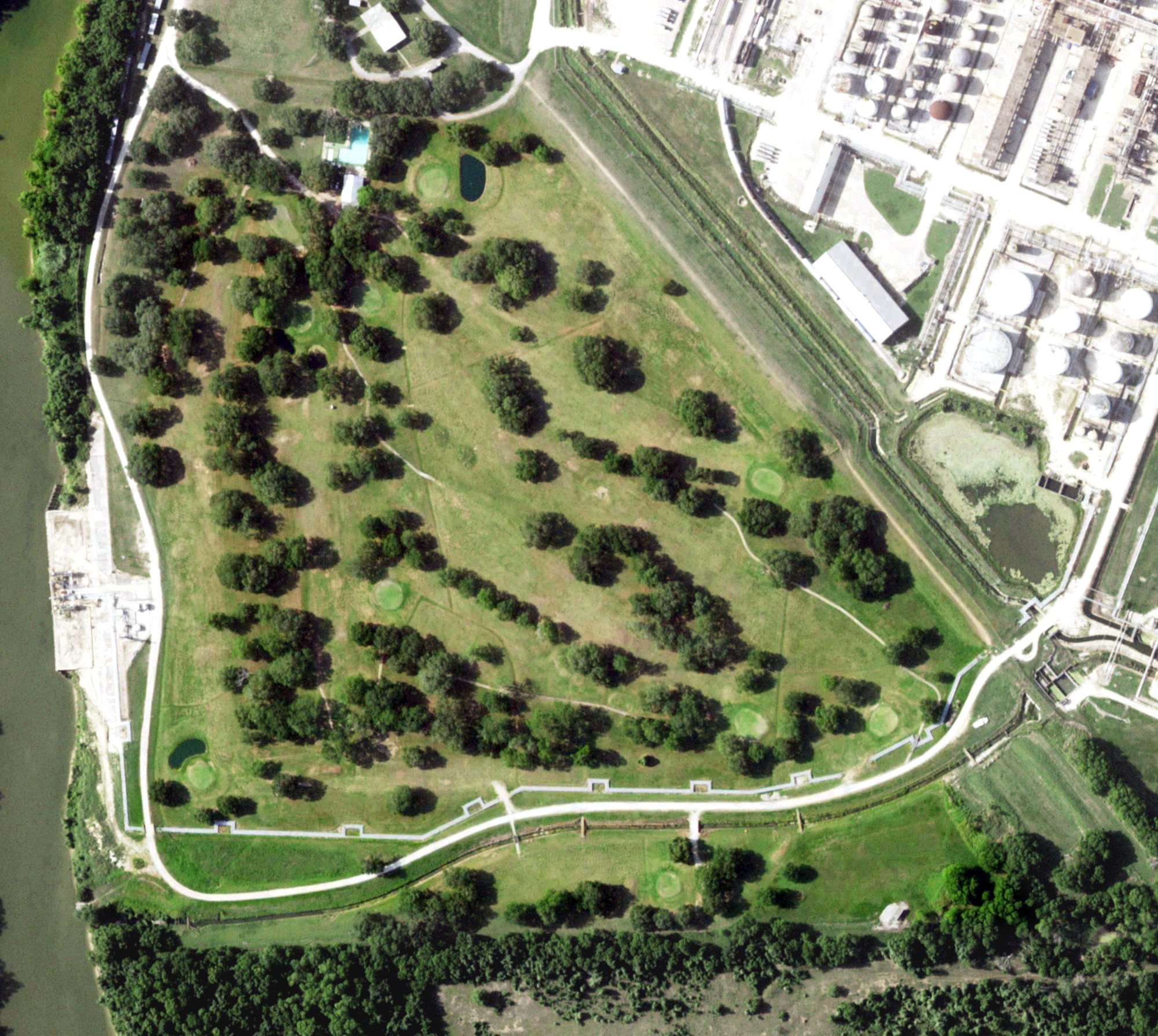 Aerial view of Bay-Cel Golf Course, TX