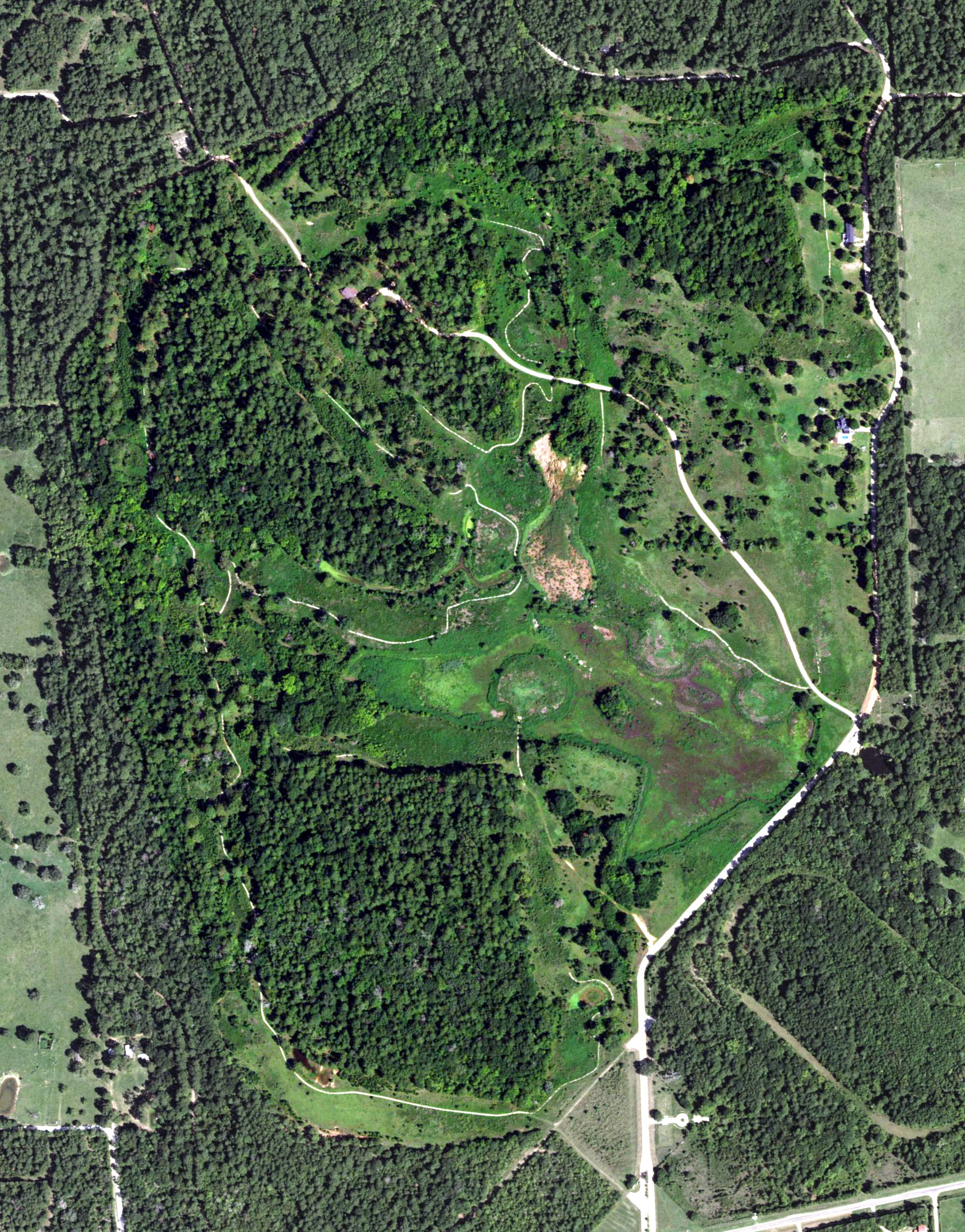 Aerial view of Bluebonnet Country Golf Course, TX
