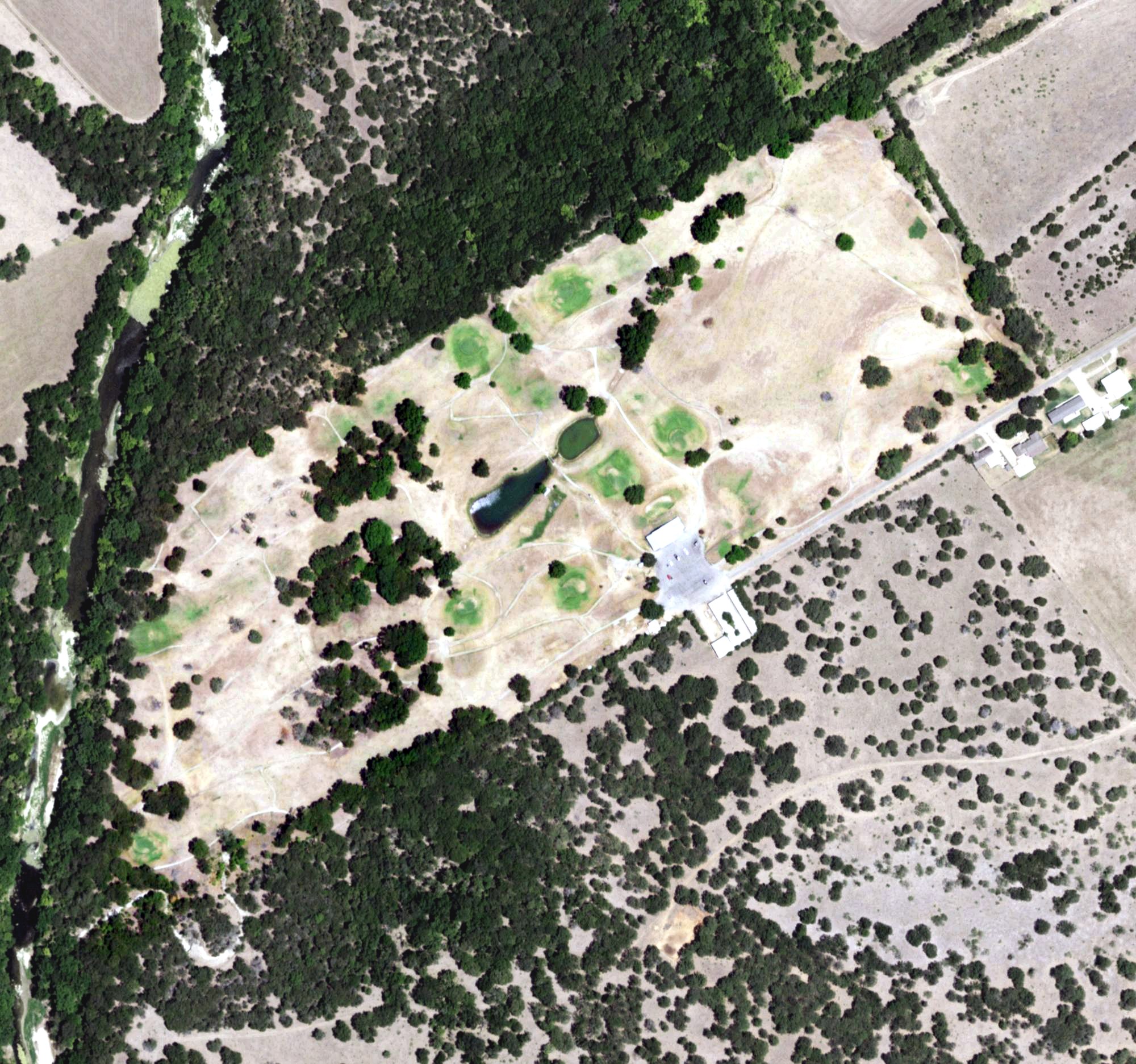 Aerial view of Bosque Valley Golf Course, TX