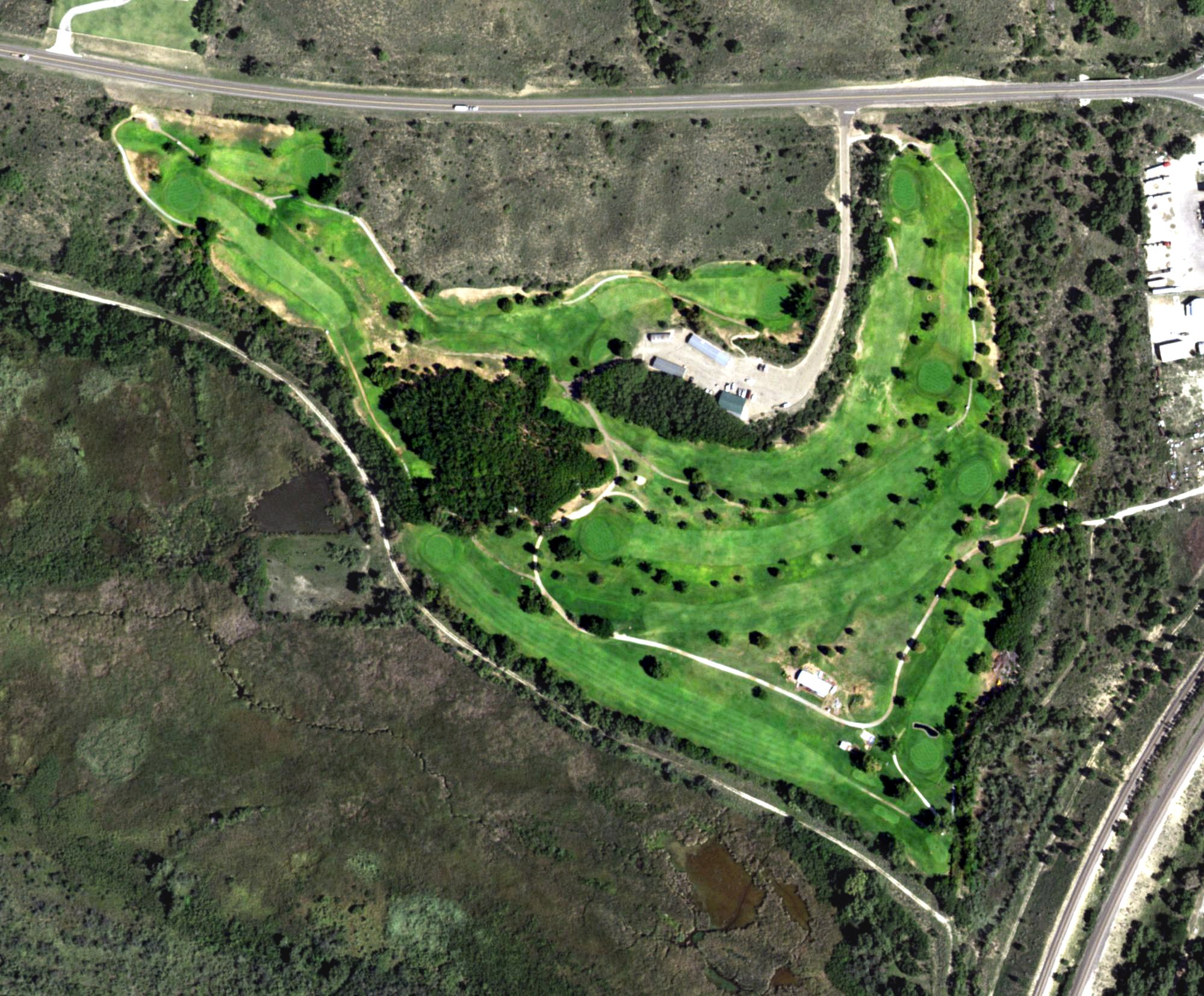 Aerial view of Canadian Golf Club, TX