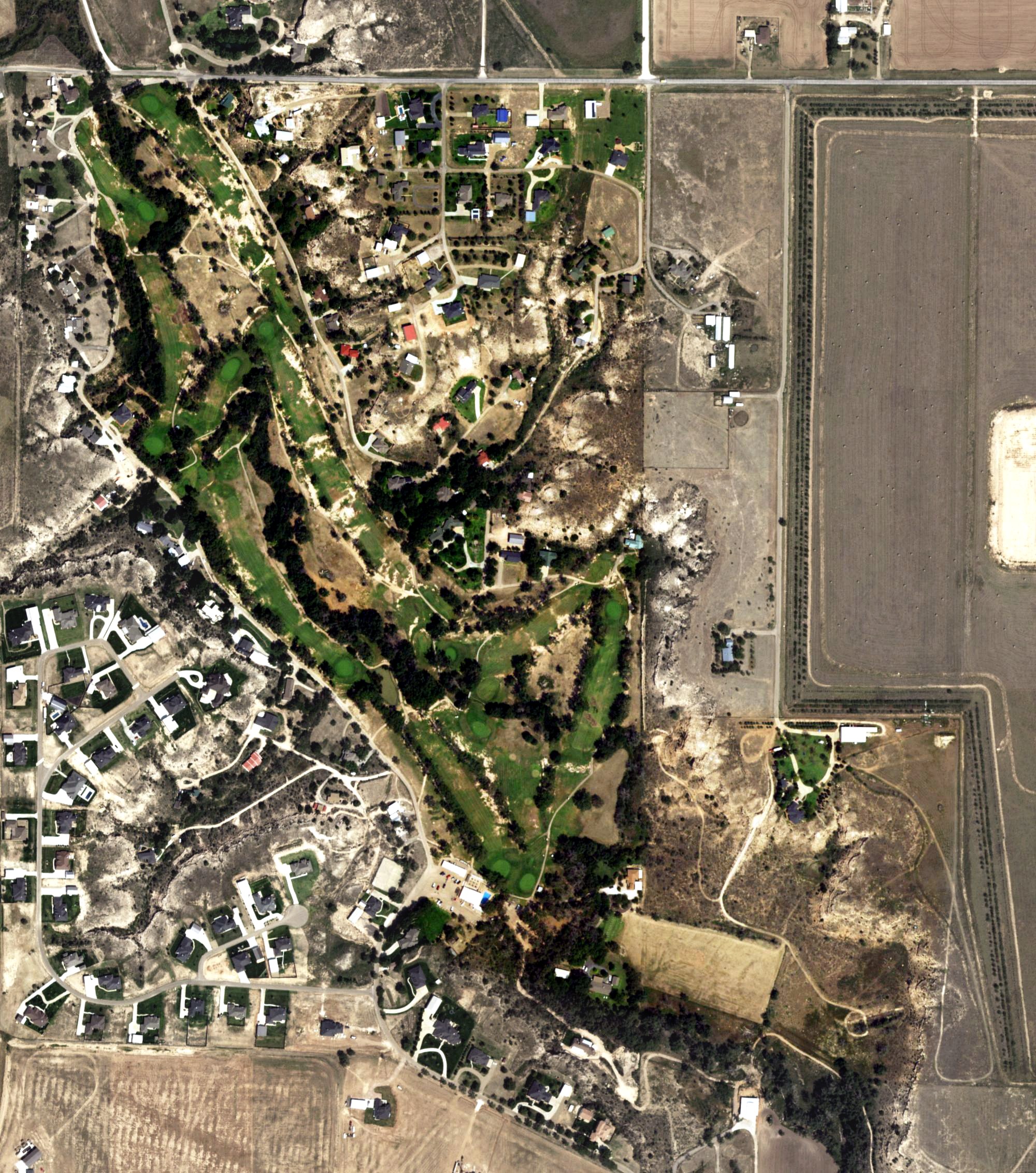 Aerial view of Canyon Country Club, TX