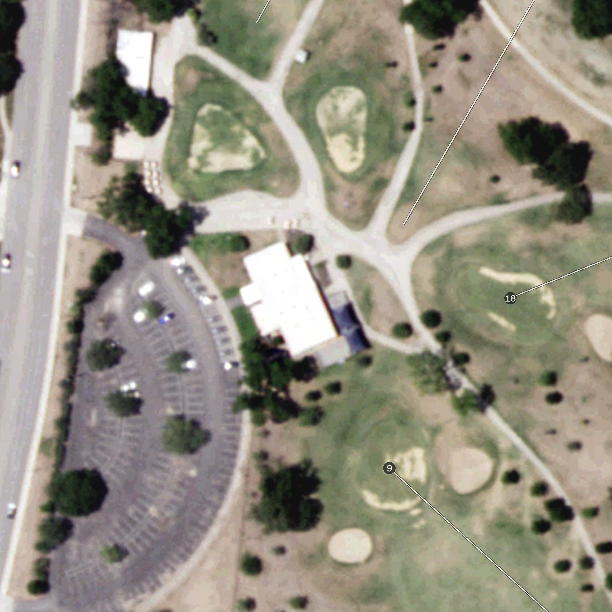 Aerial view of Clubhouse, TX