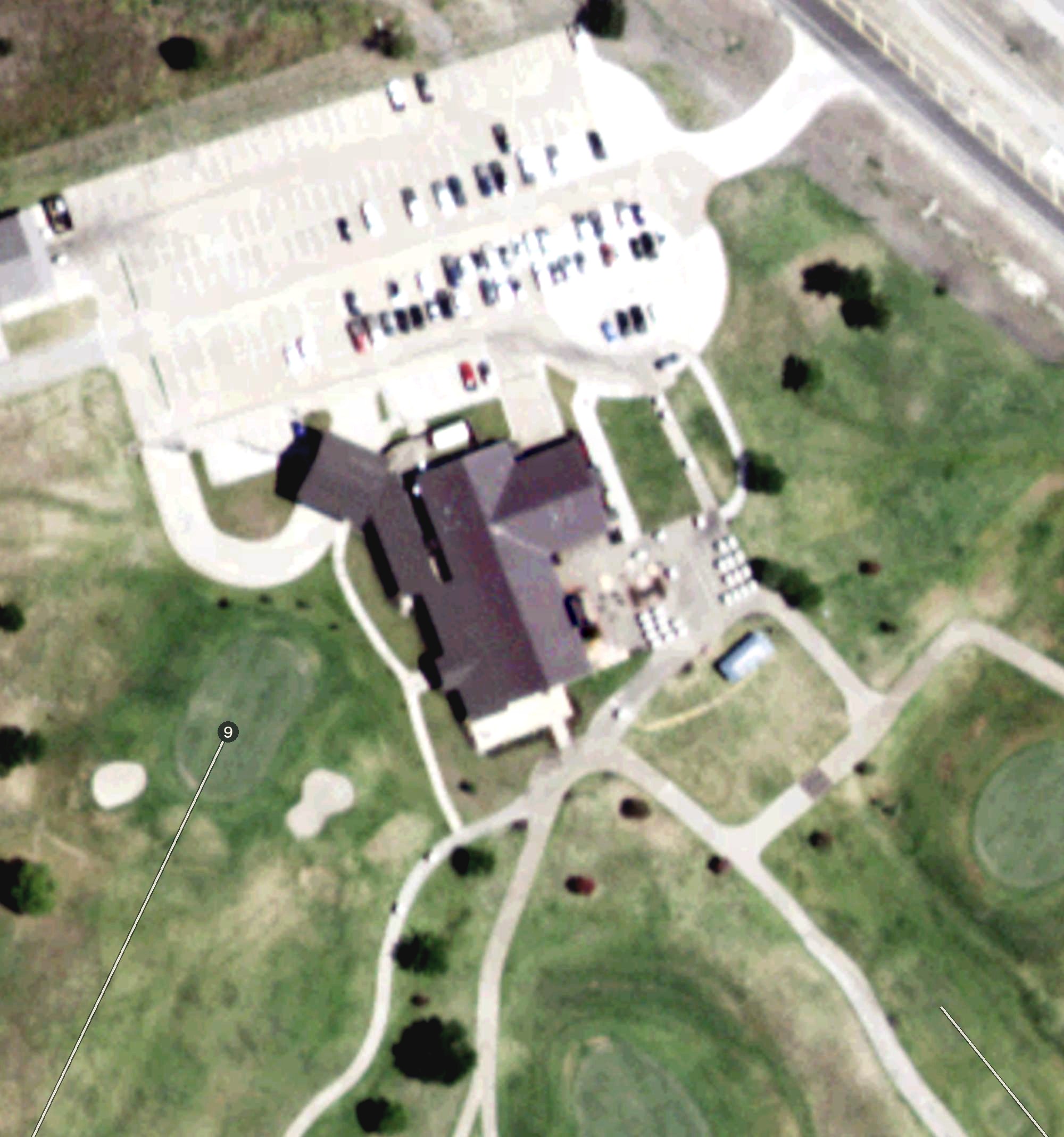 Aerial view of Clubhouse, TX