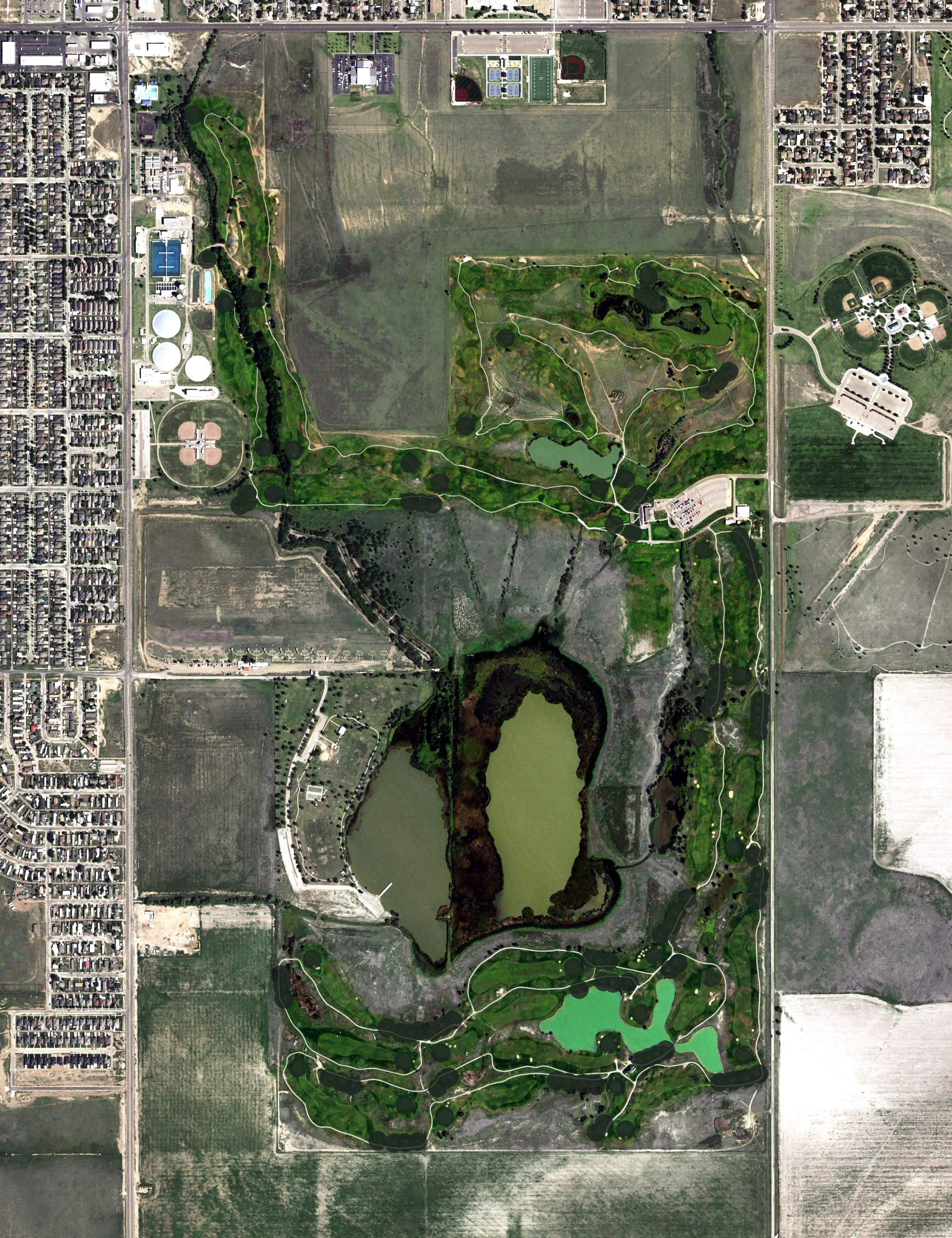 Aerial view of Comanche Trail Golf Course, TX