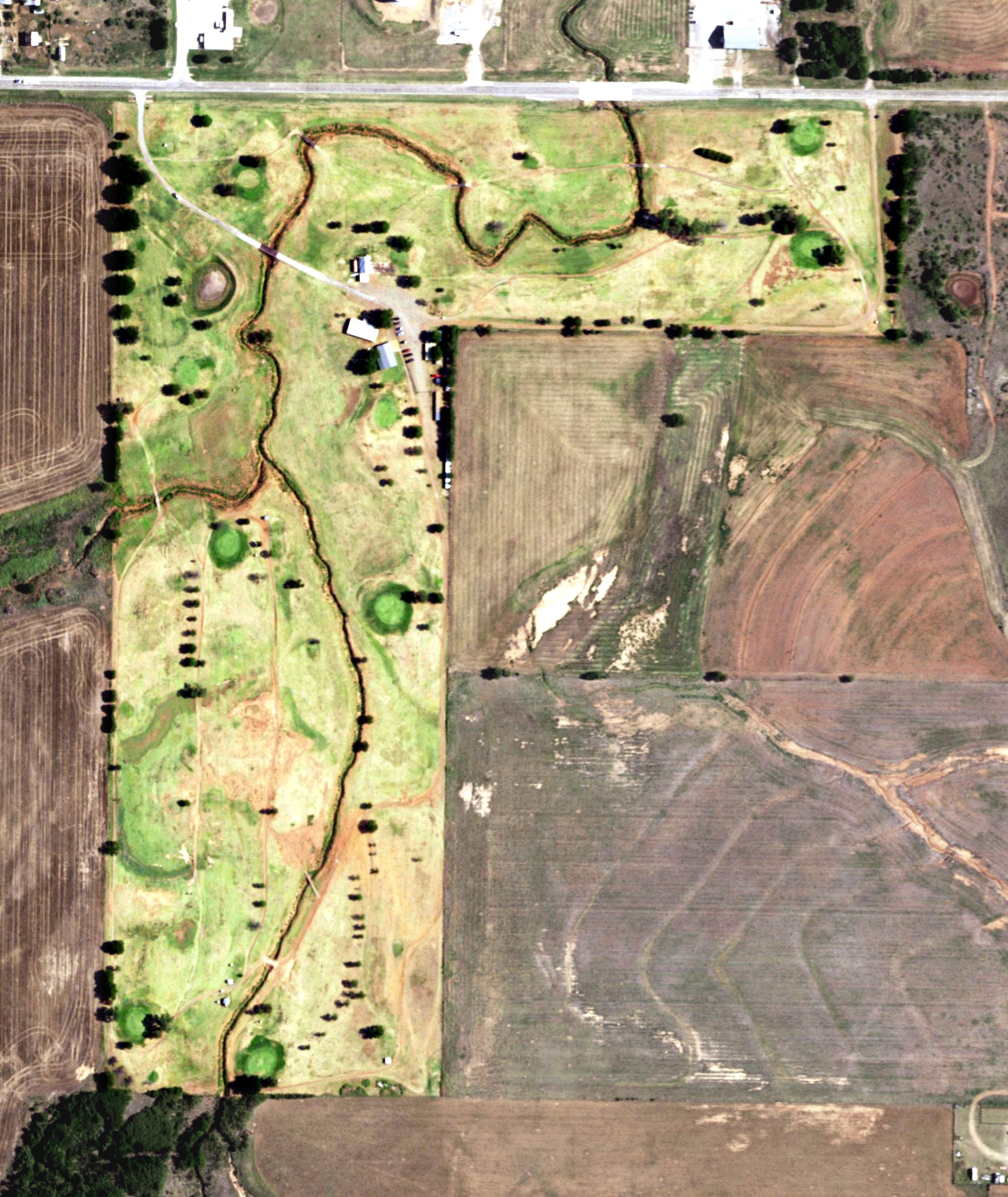 Aerial view of Crooked Creek Golf Course, TX
