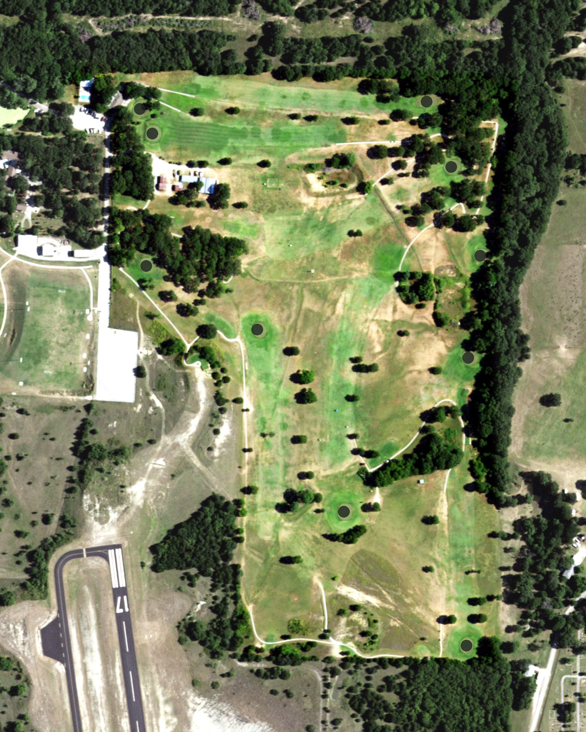Aerial view of Decatur Golf Club, TX