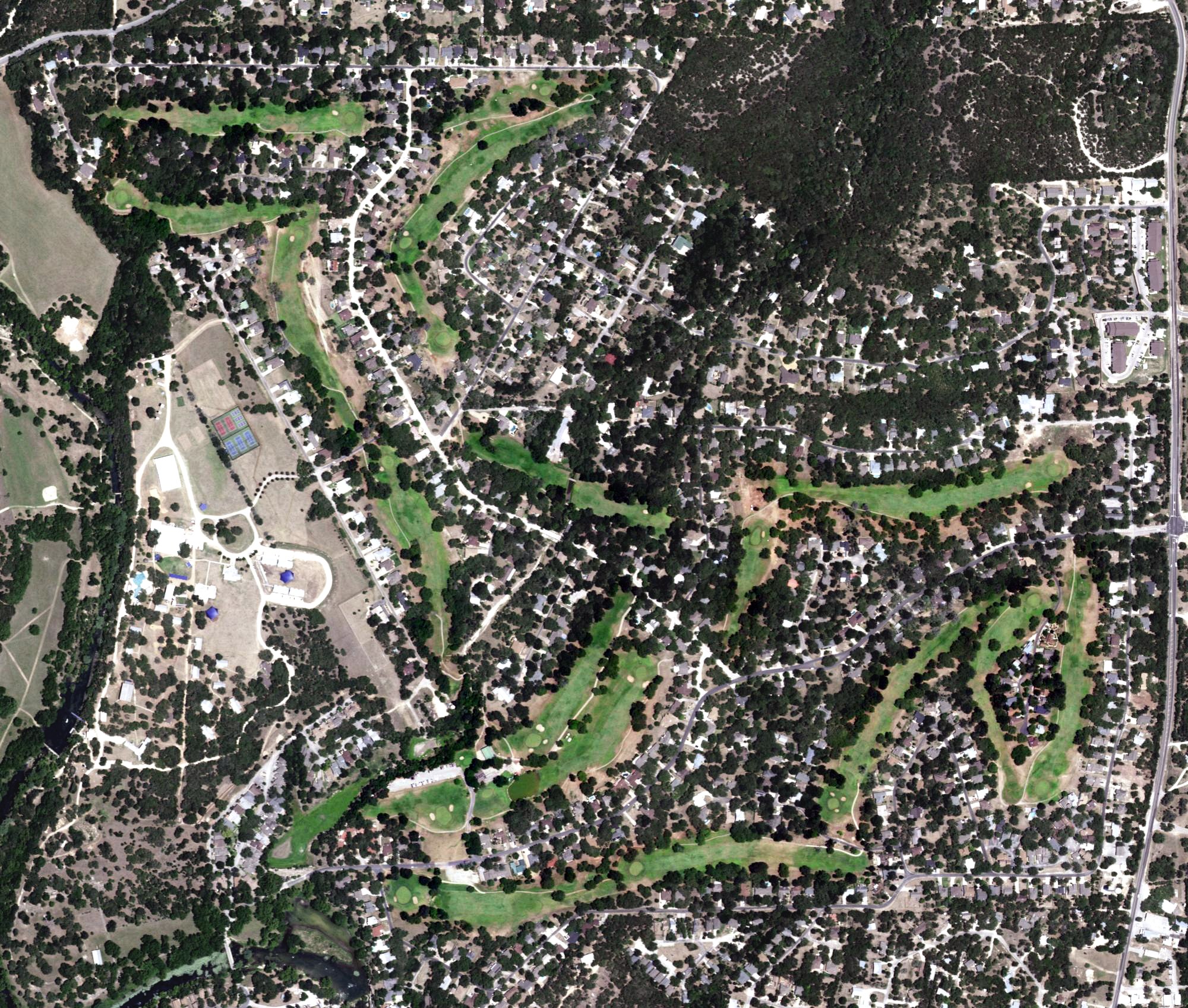 Aerial view of Double J Ranch Golf Club, TX