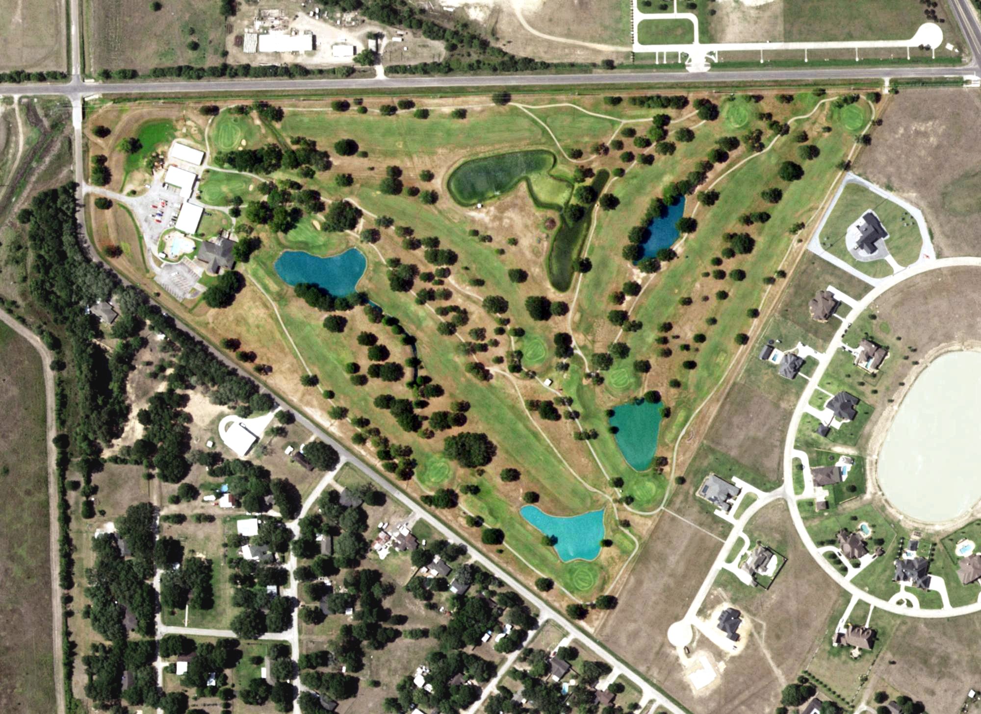 Aerial view of El Campo Country Club, TX
