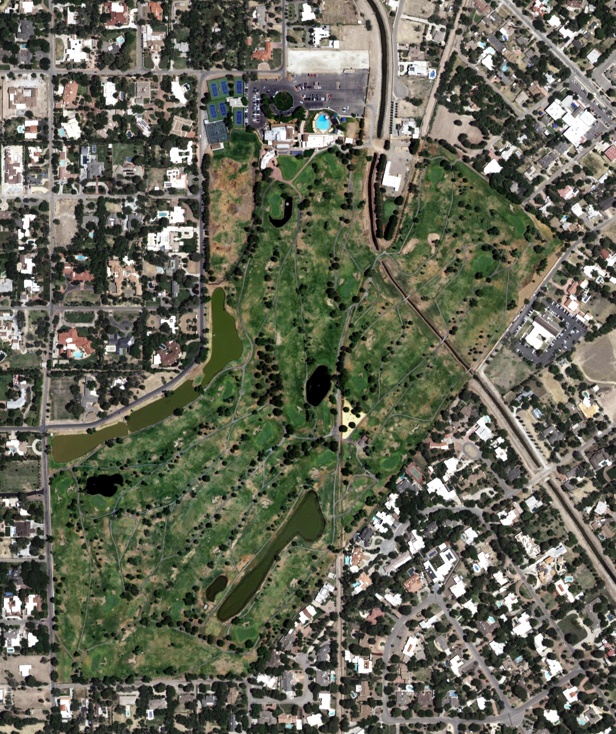 Aerial view of El Paso Country Club, TX
