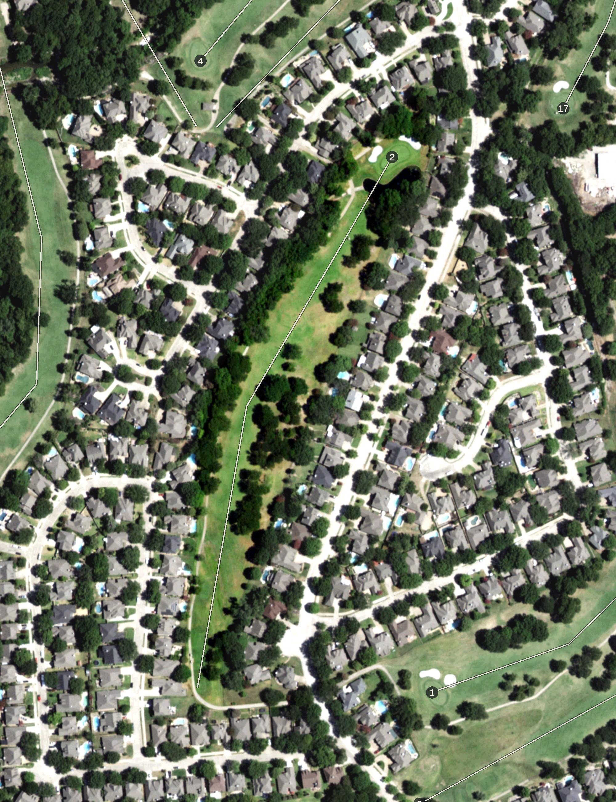 Aerial view of Eldorado Country Club, TX
