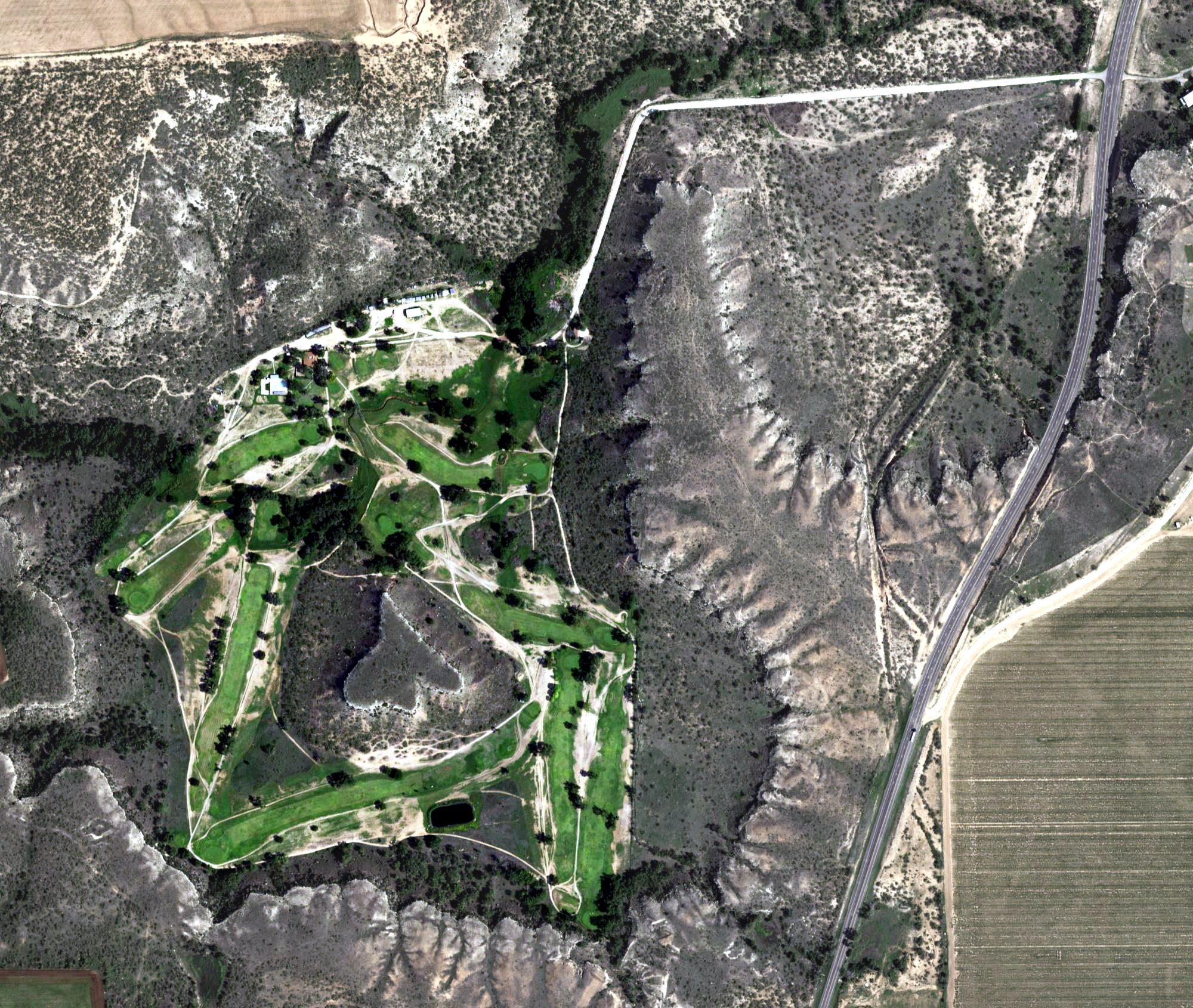 Aerial view of Floydada Country Club, TX