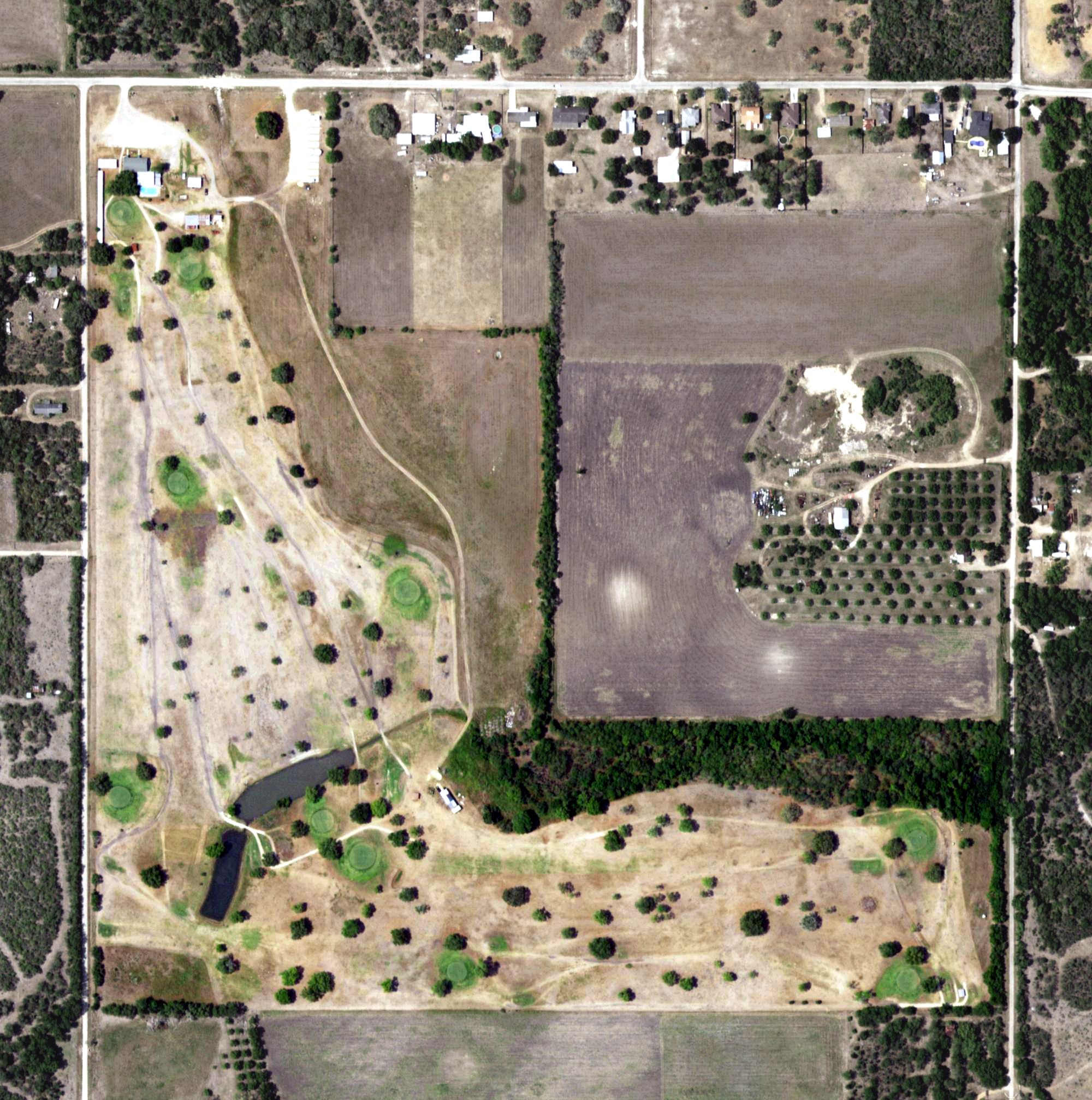Aerial view of Goliad Golf Club, TX