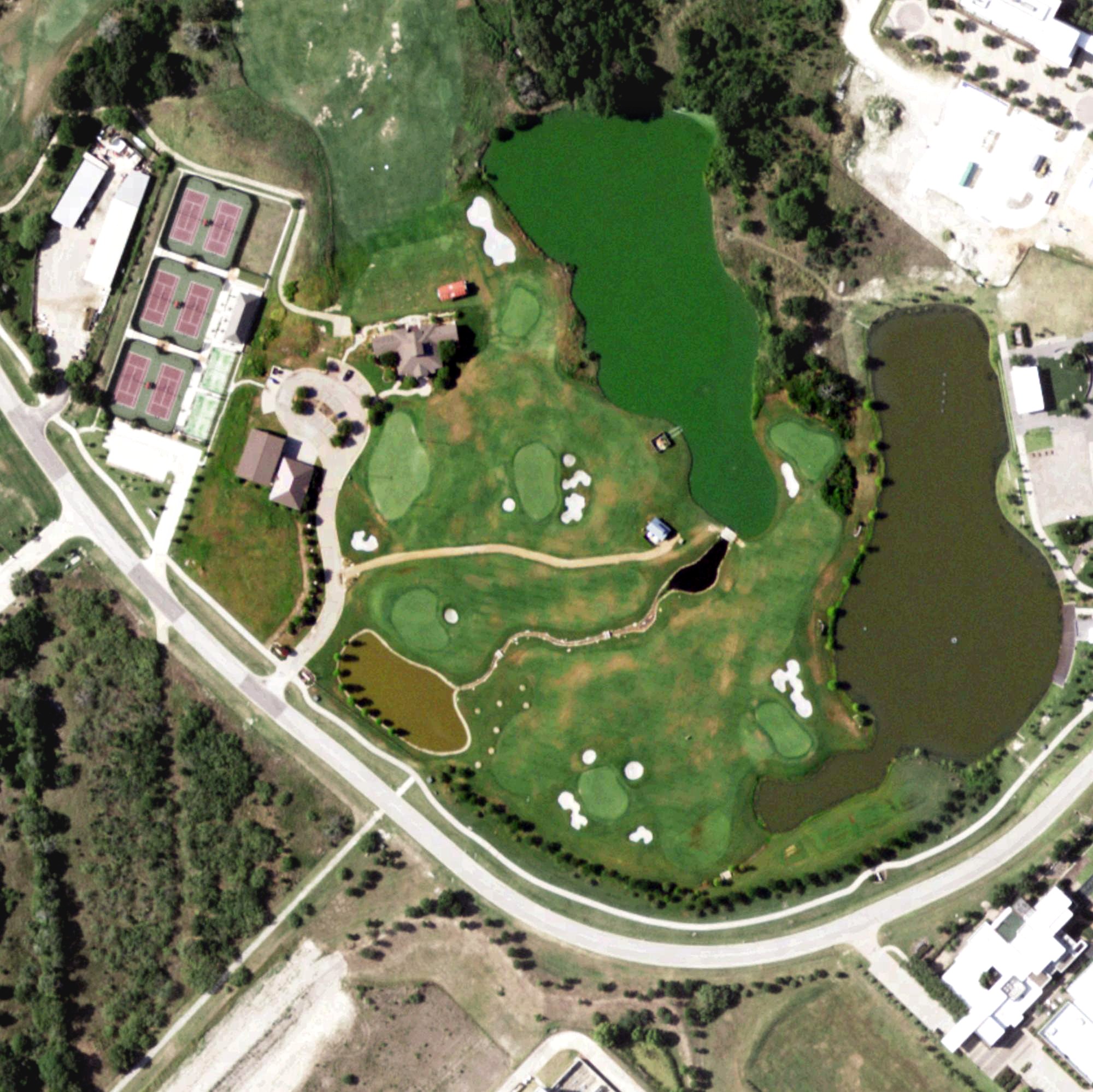 Aerial view of Goodman Aggie Golf Complex, TX