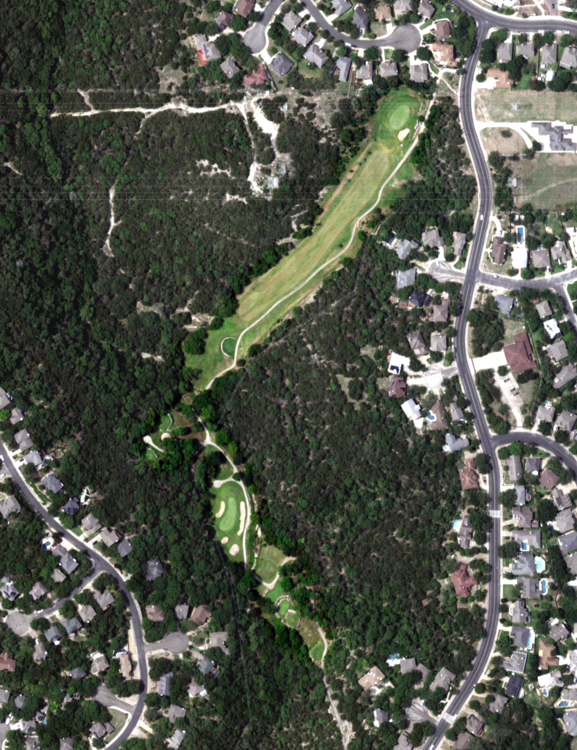 Aerial view of Great Hills Golf Club, TX