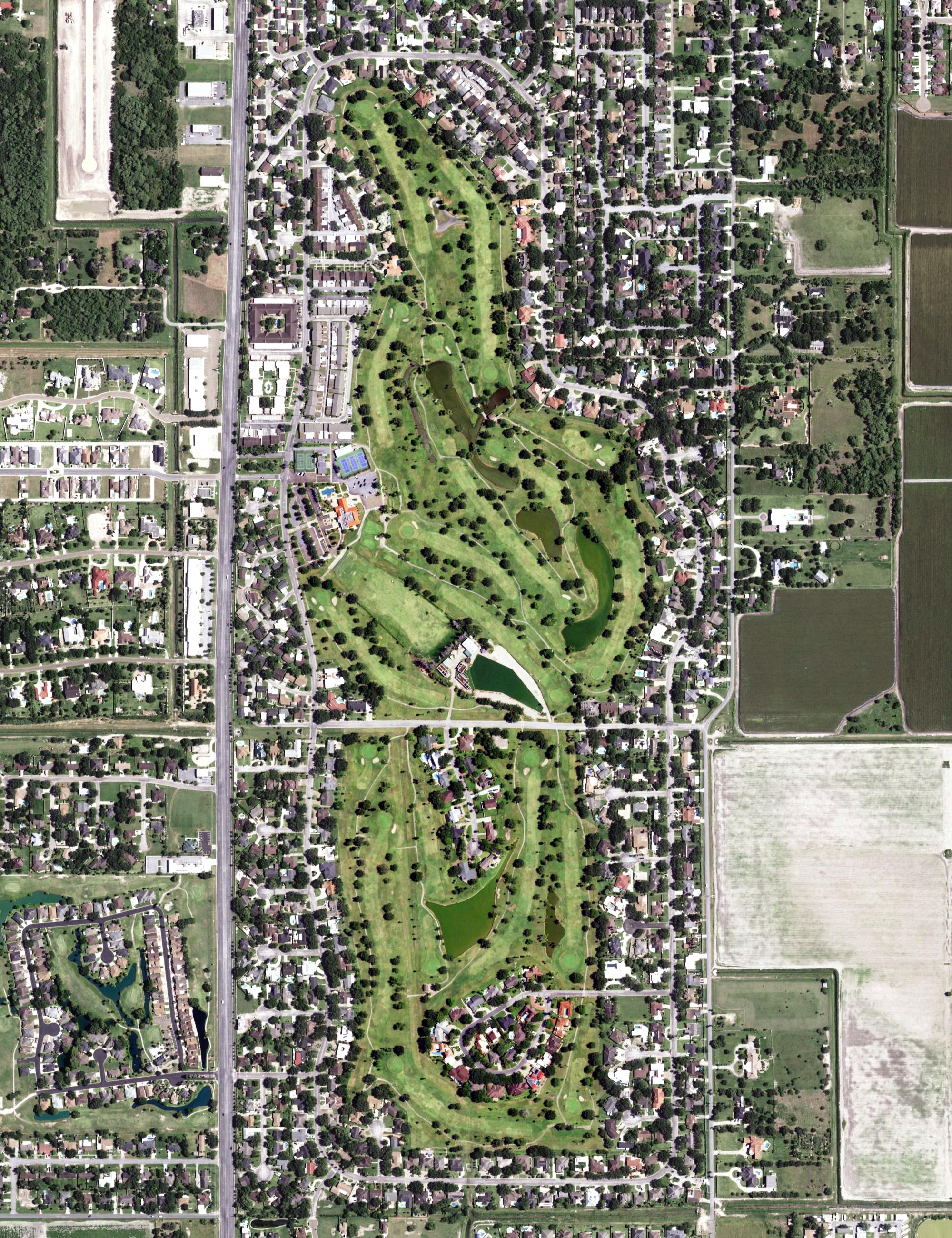 Aerial view of Harlingen Country Club, TX