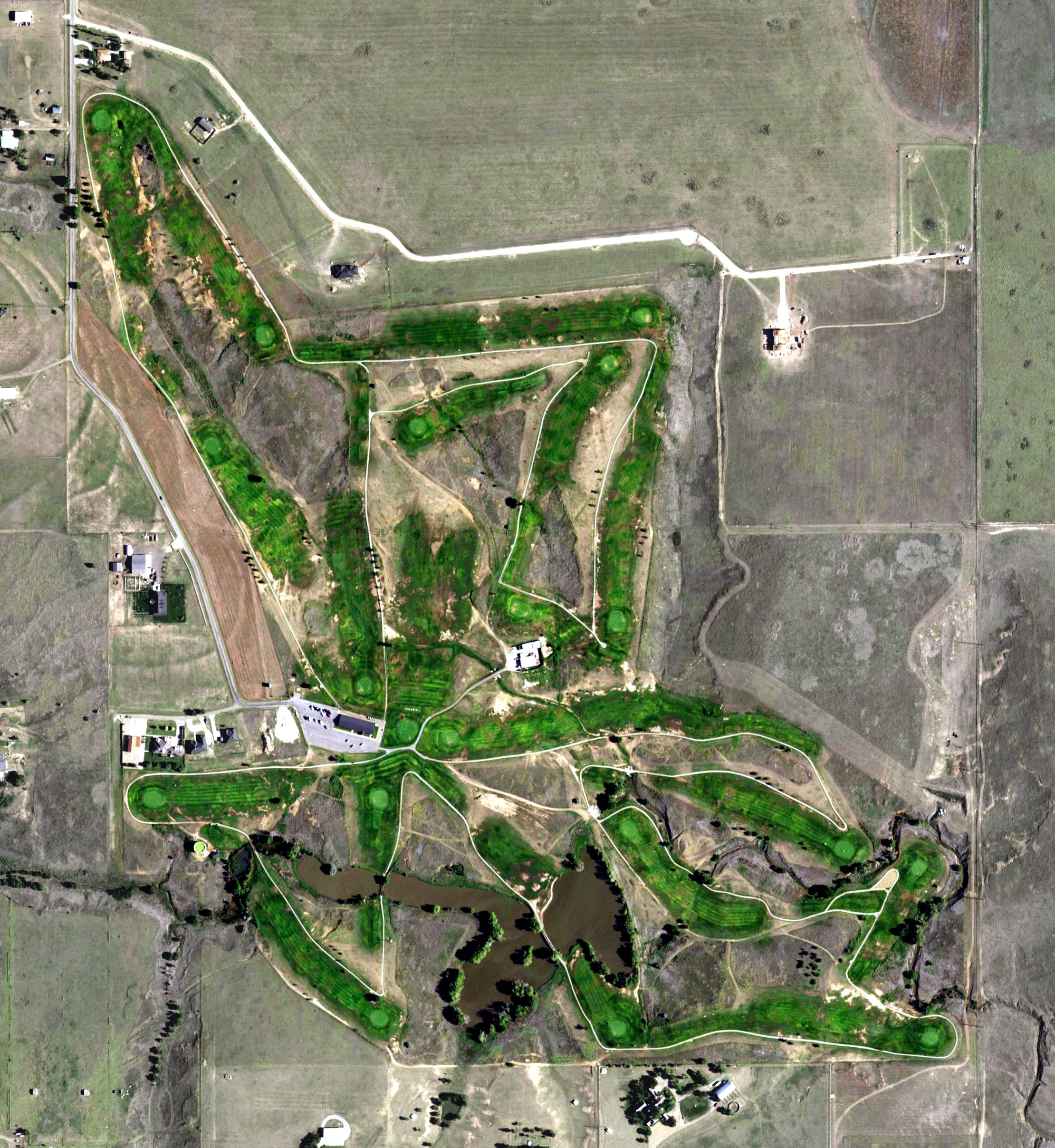 Aerial view of Hidden Hills Golf Course, TX