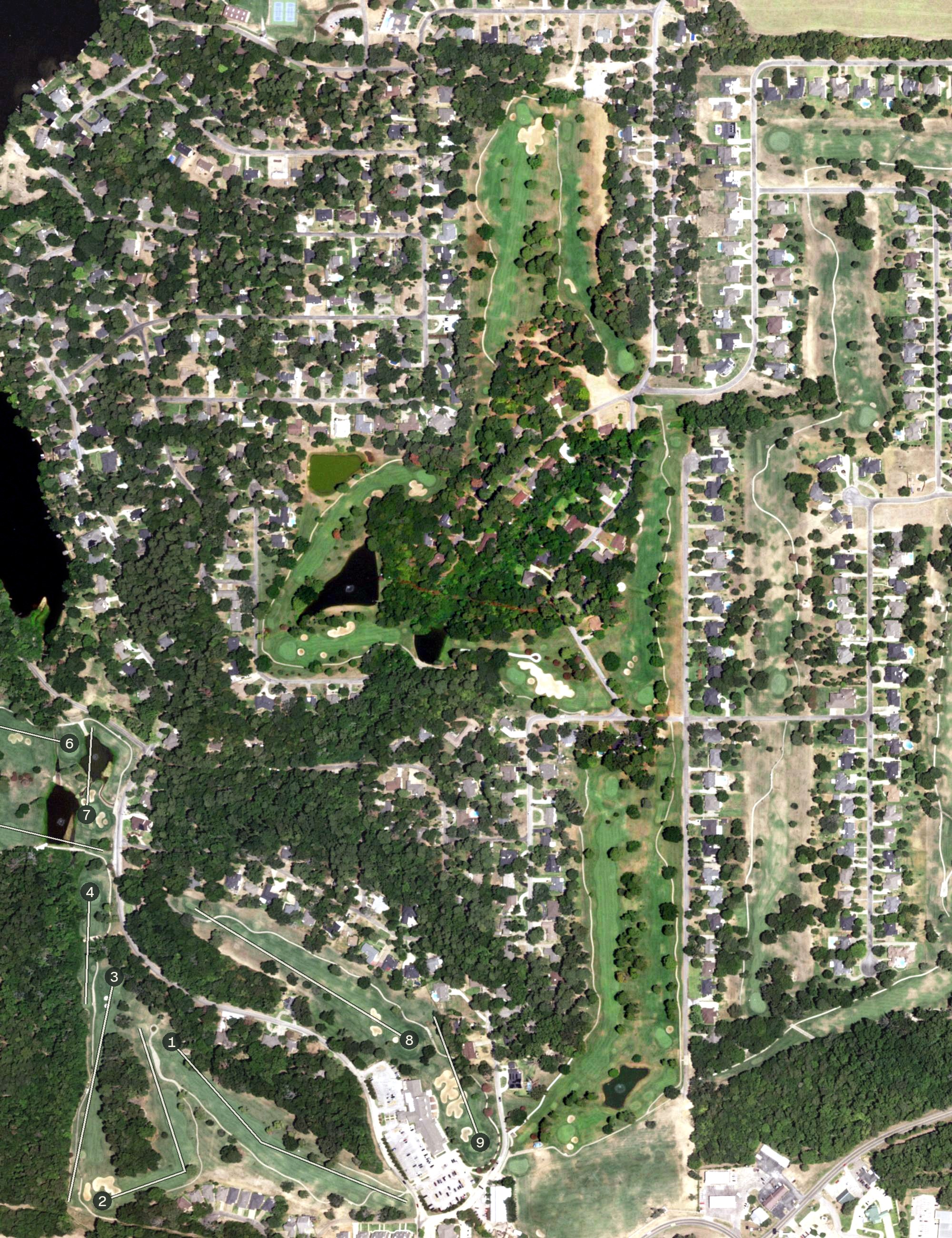Aerial view of Hideaway Central, TX
