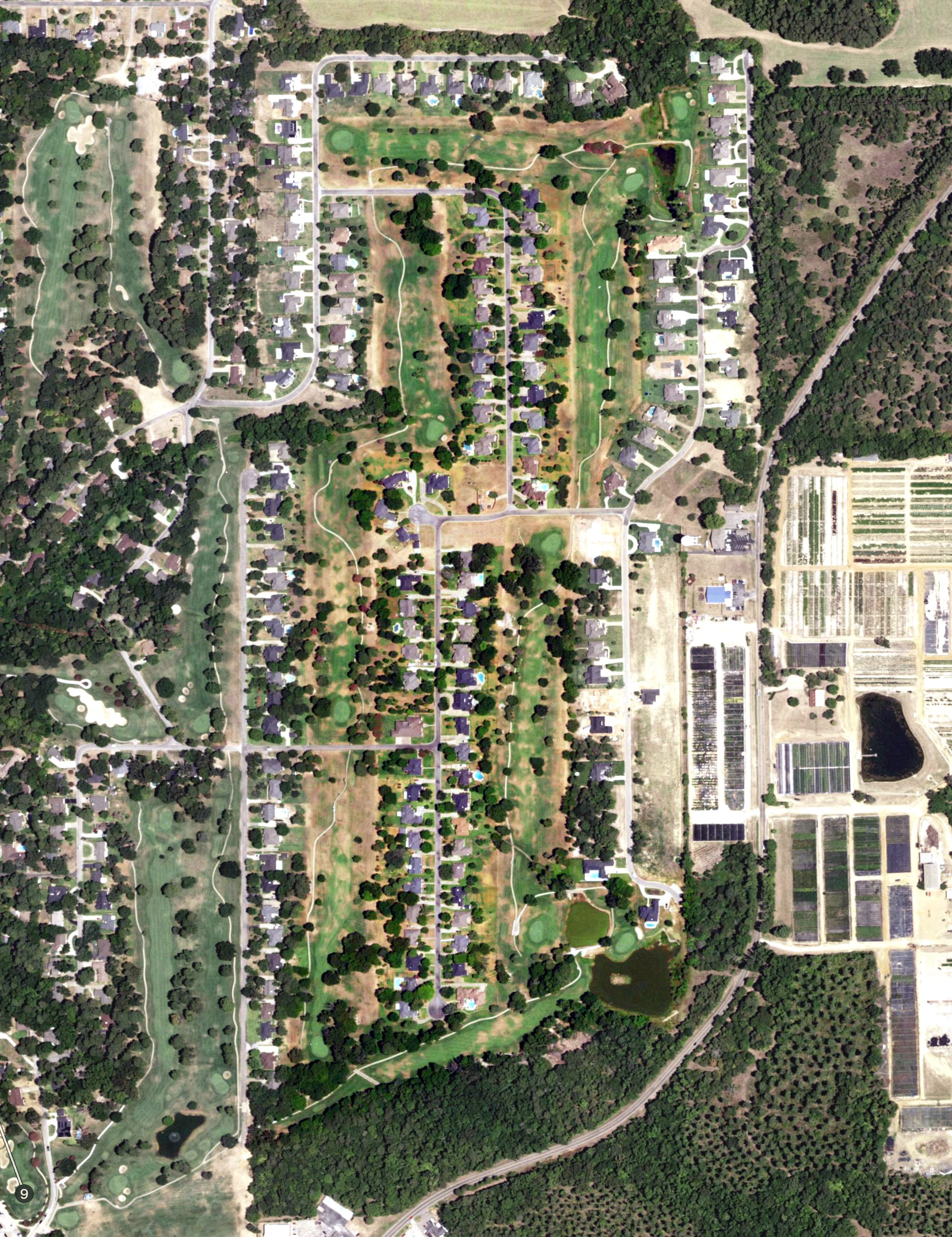 Aerial view of Hideaway East, TX