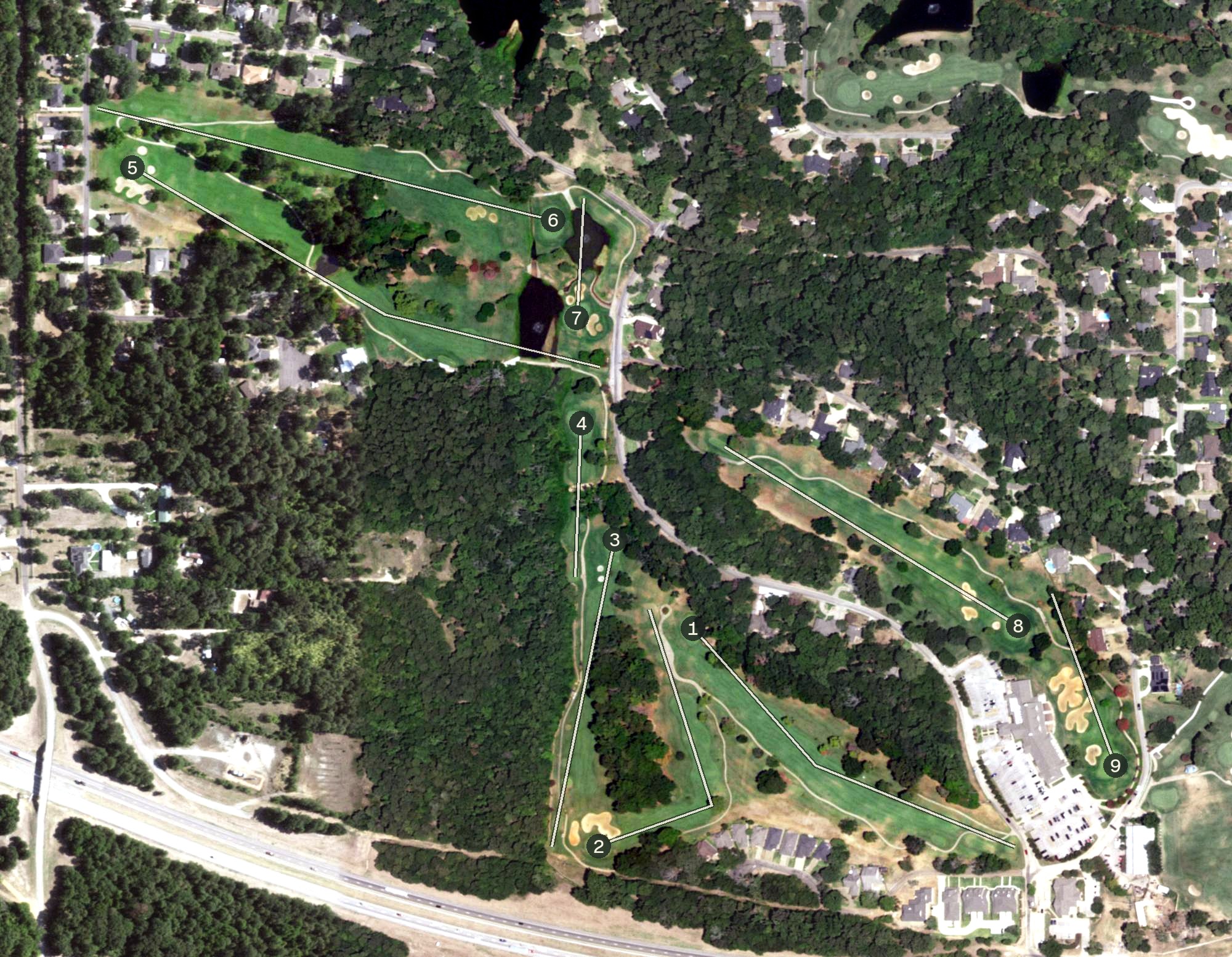 Aerial view of Hideaway West, TX