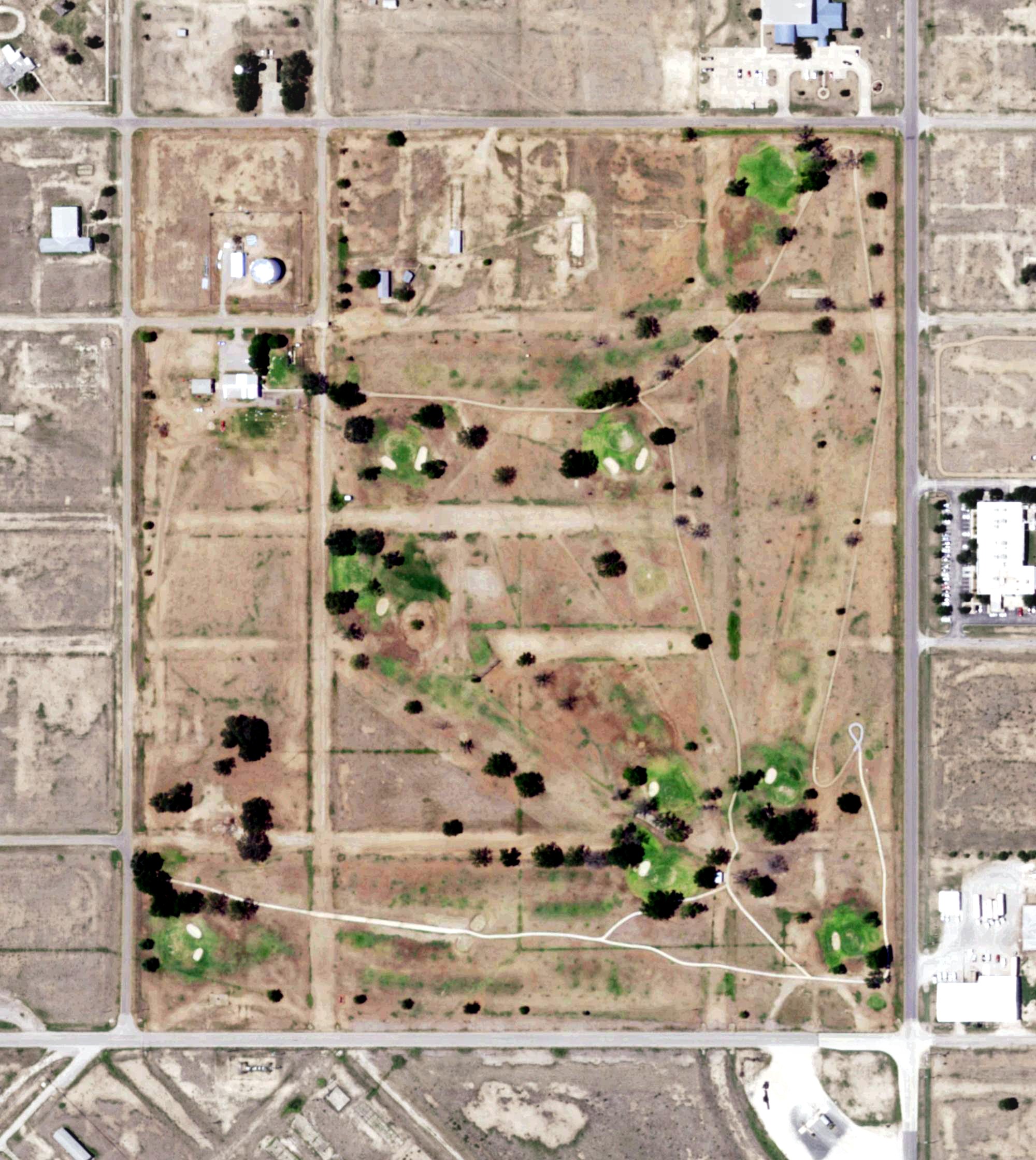 Aerial view of Hondo Golf Course, TX