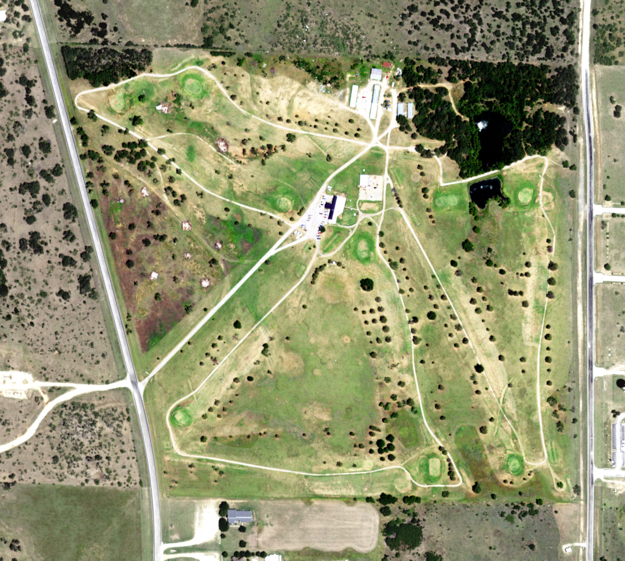 Aerial view of Jacksboro Country Club, TX