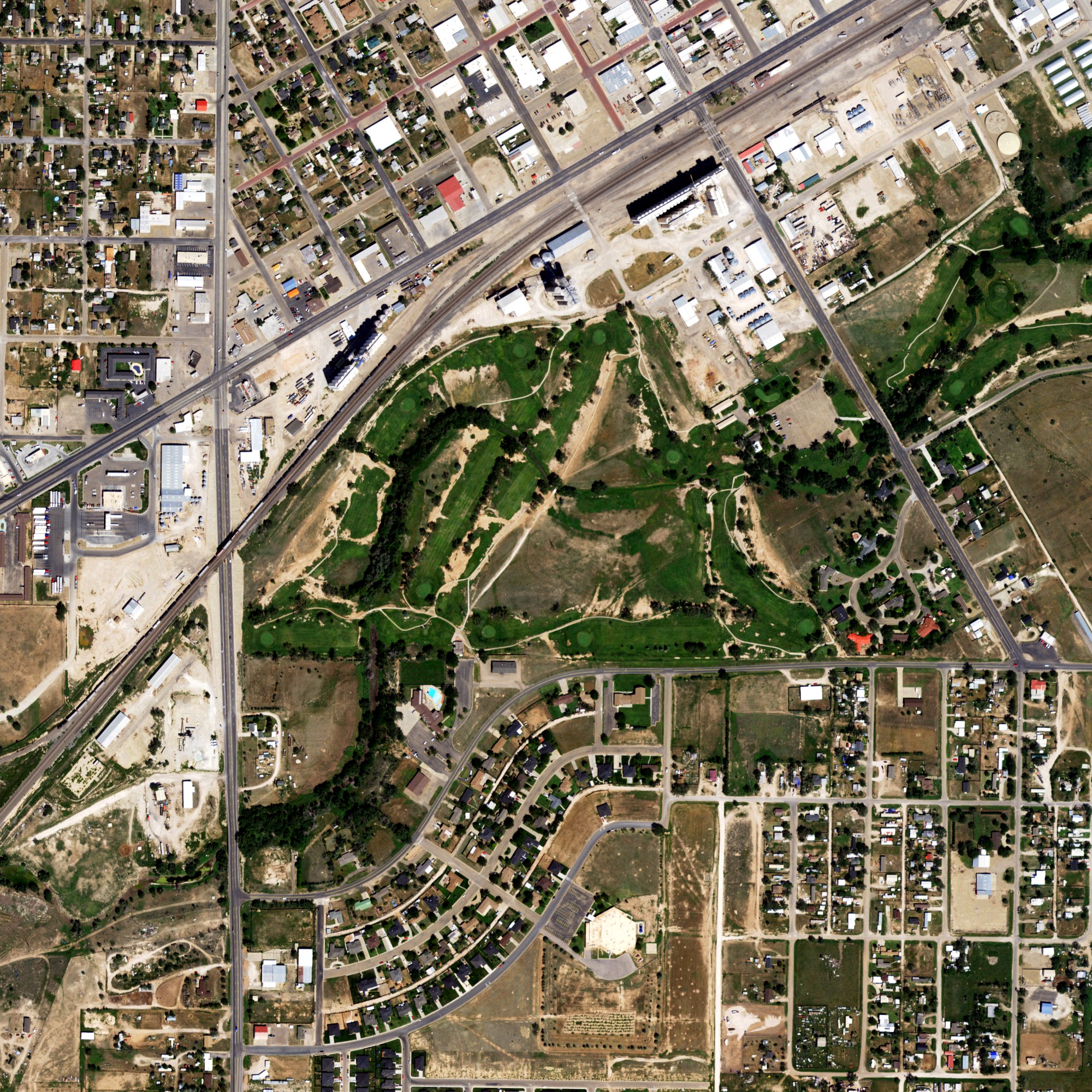 Aerial view of John Pitman Golf Club, TX