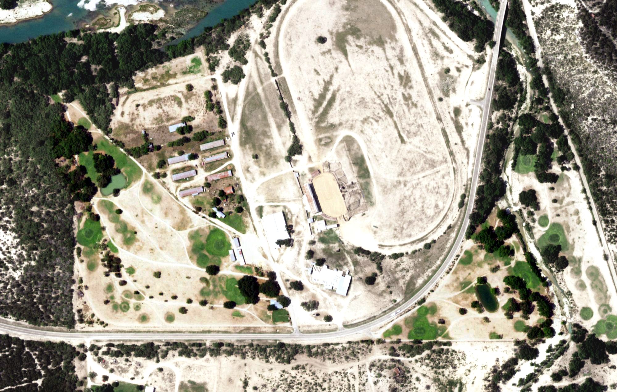 Aerial view of Junction Golf Club, TX