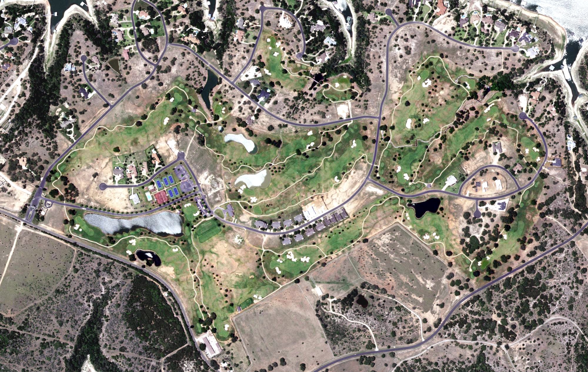 Aerial view of Lakecliff On Lake Travis Golf, TX