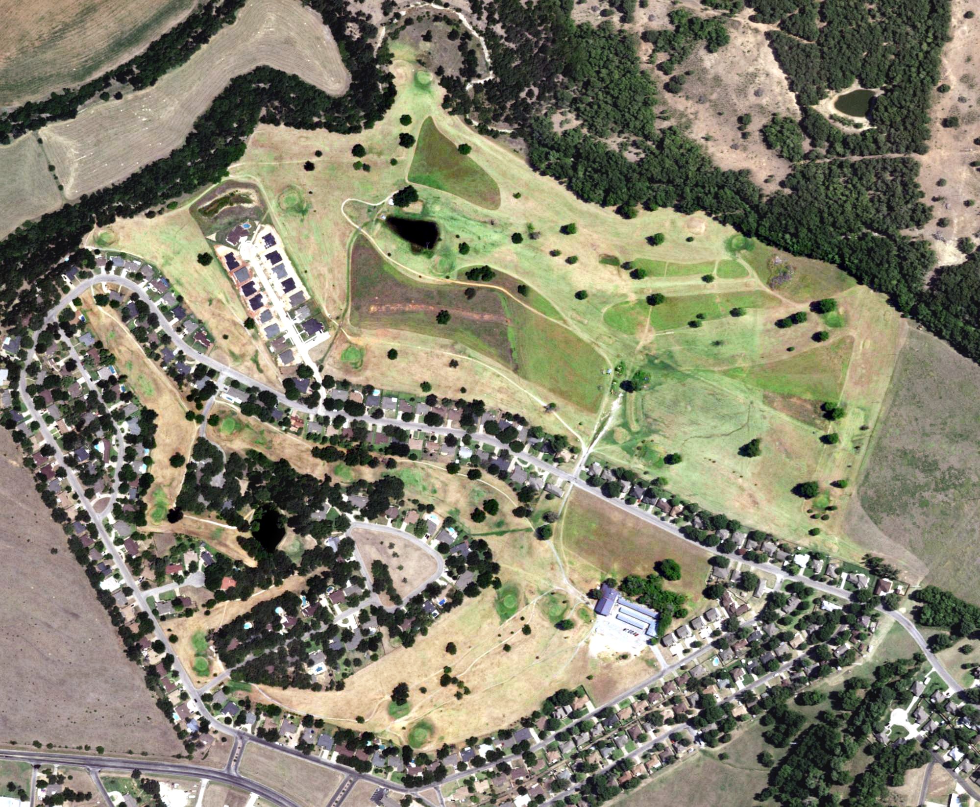Aerial view of Legends Country Club, TX