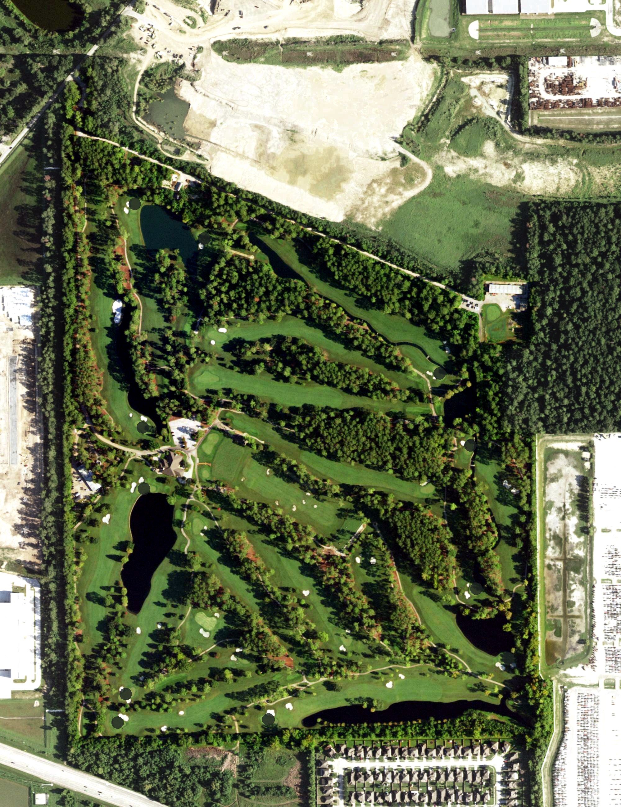 Aerial view of Lochinvar Golf Club, TX