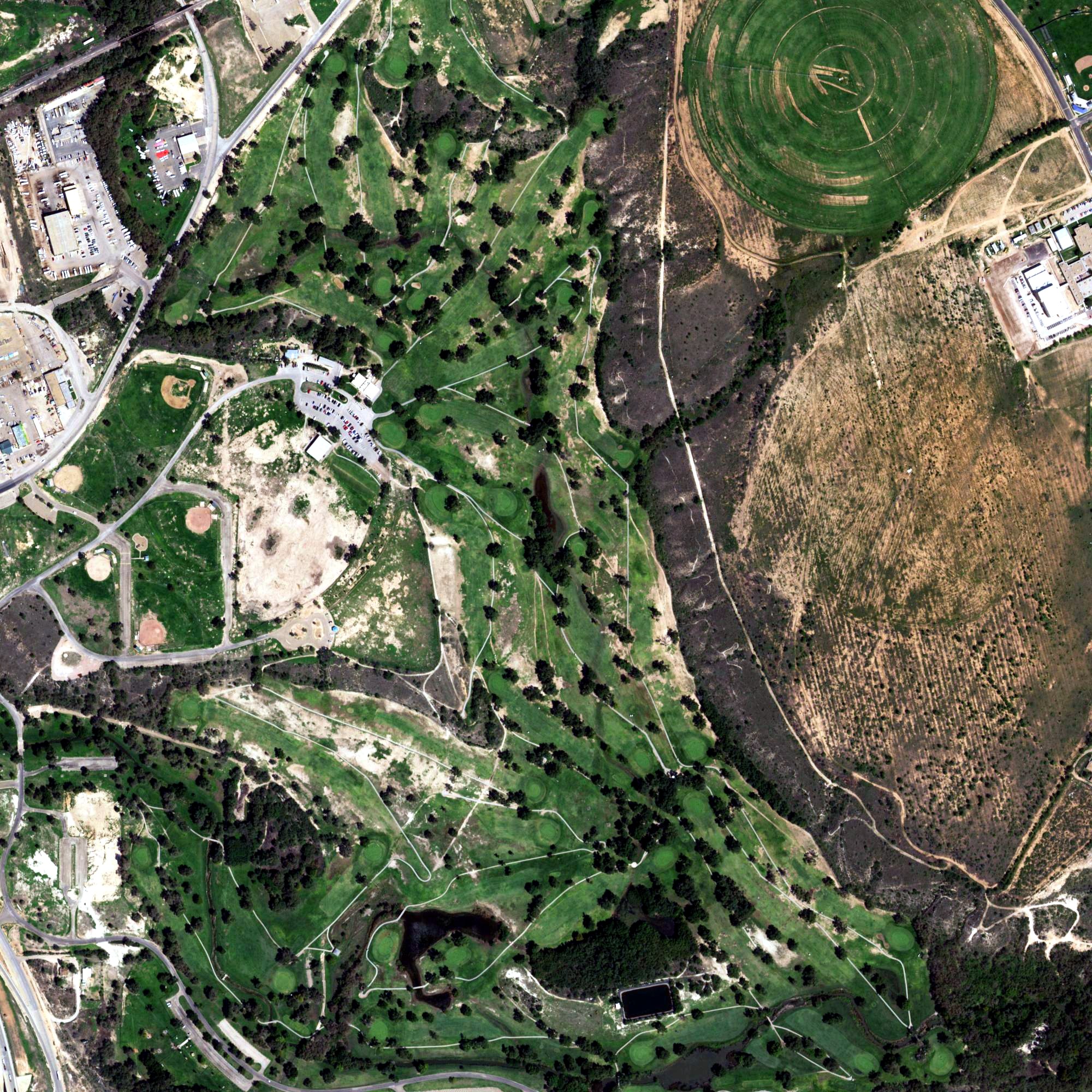 Aerial view of Meadowbrook Golf Course, TX