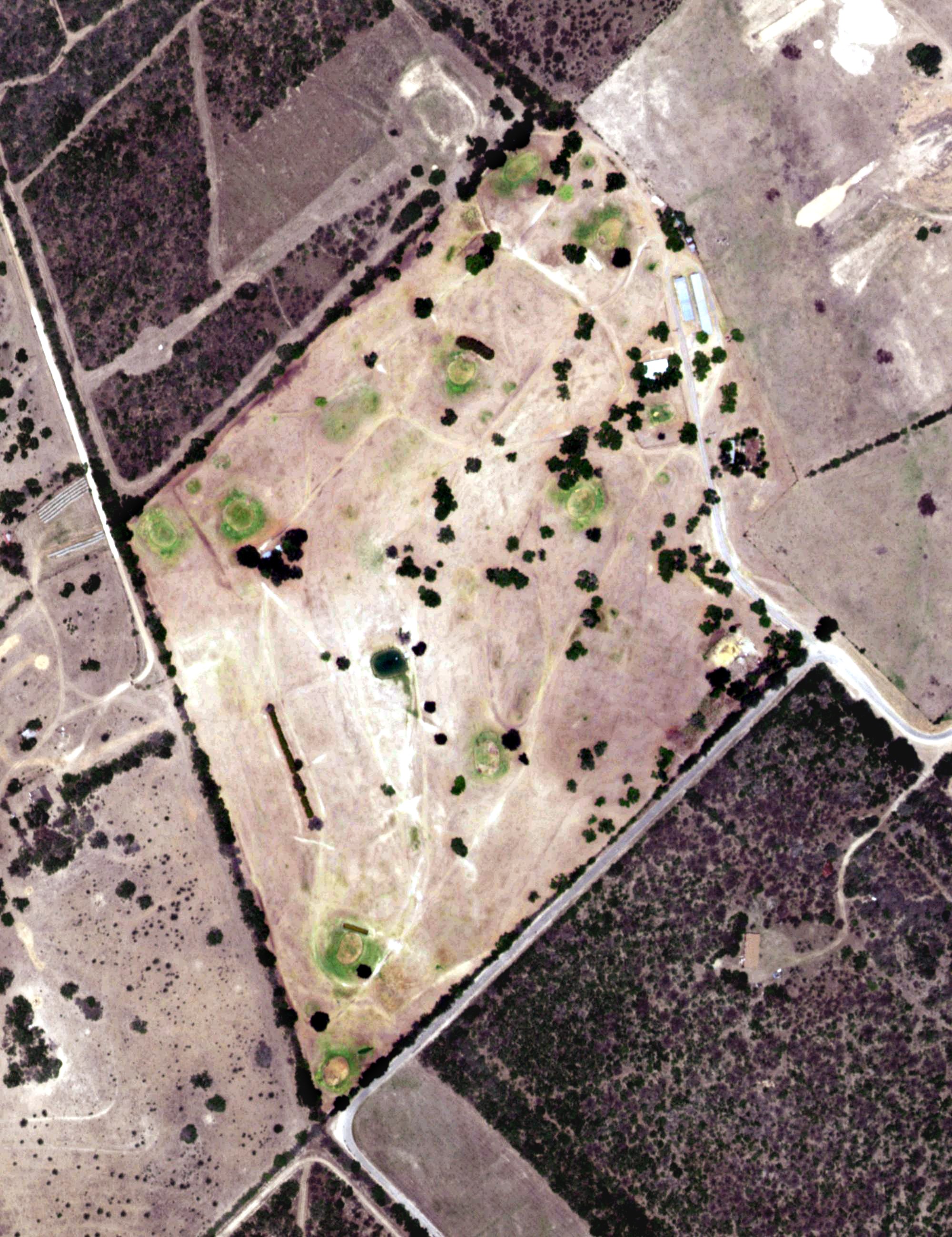 Aerial view of Mesquite Golf Course, TX