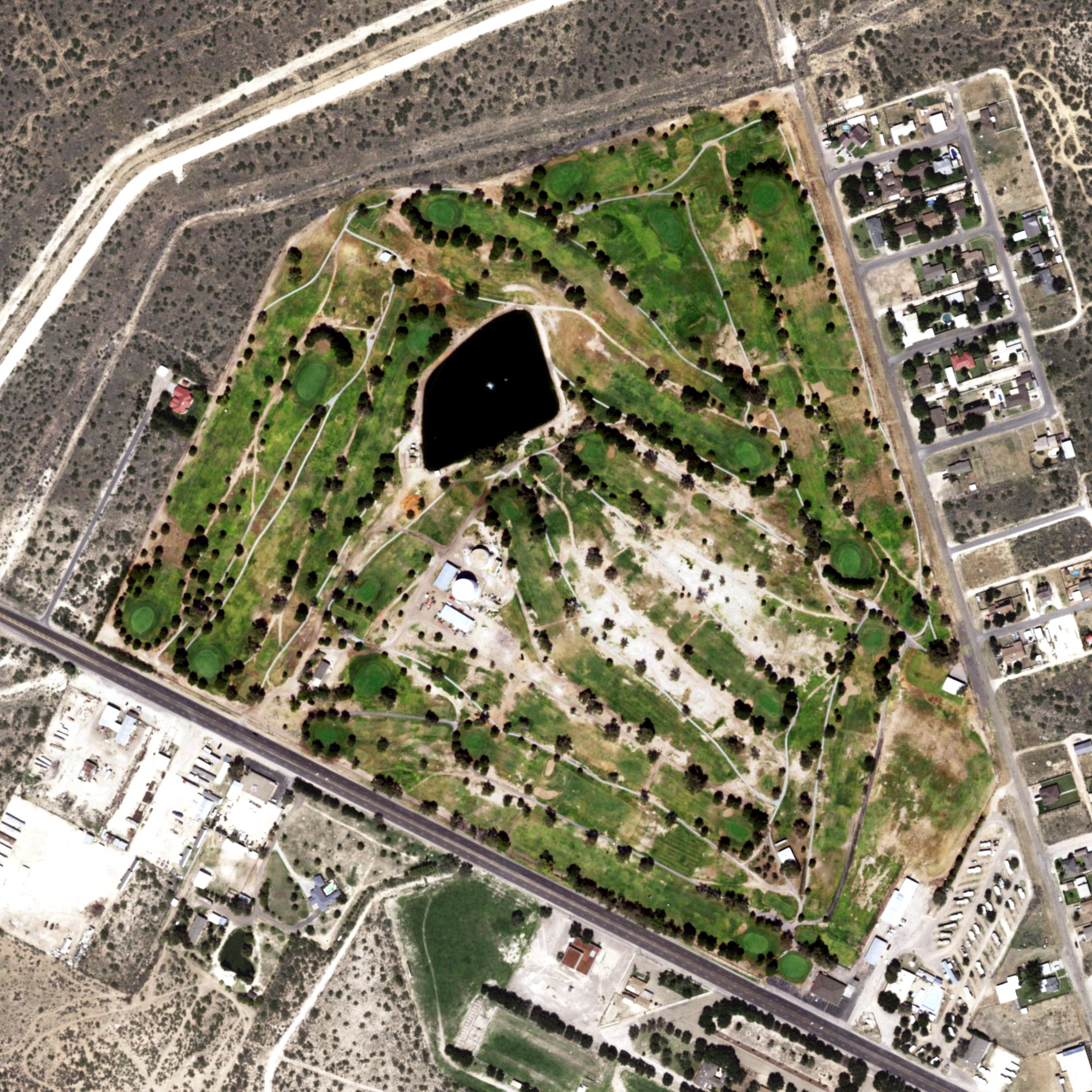 Aerial view of Monahans Country Club, TX