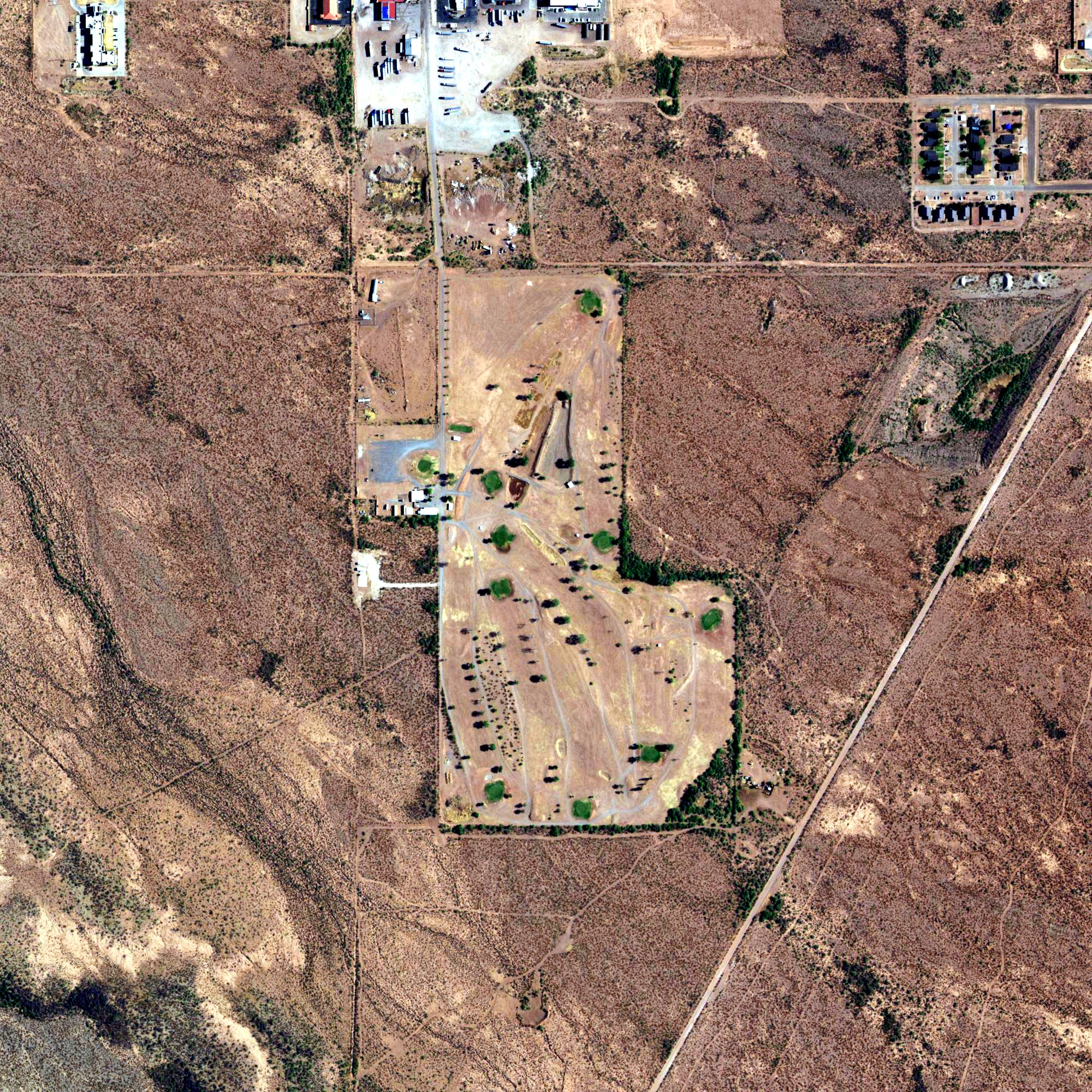 Aerial view of Mountain View Golf Course, TX