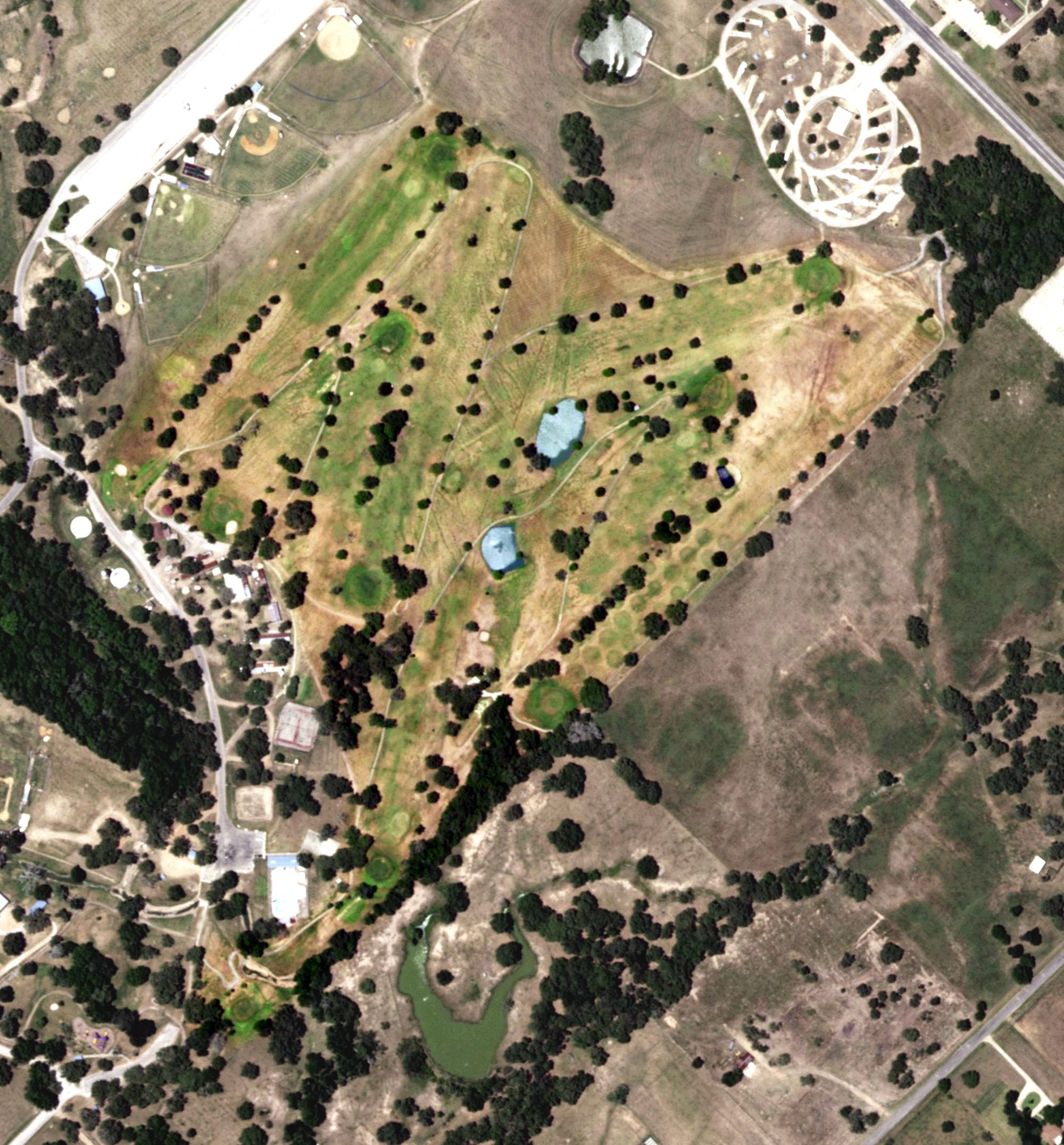 Aerial view of Municipal Golf Course, TX