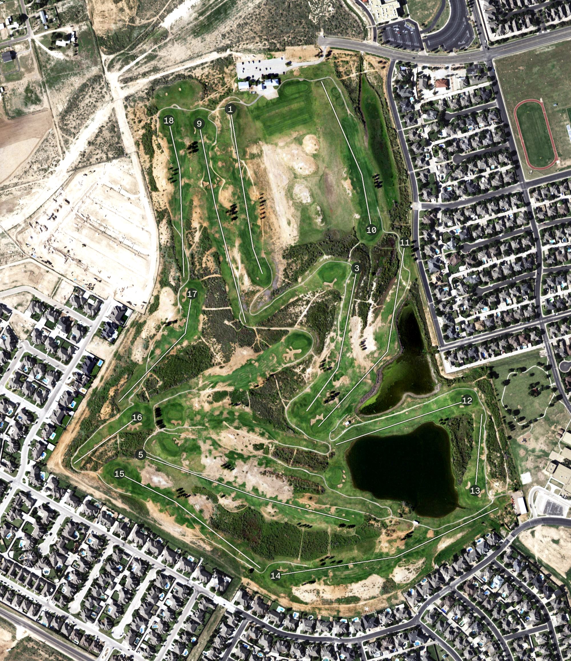 Aerial view of Nueva Vista Golf Club, TX