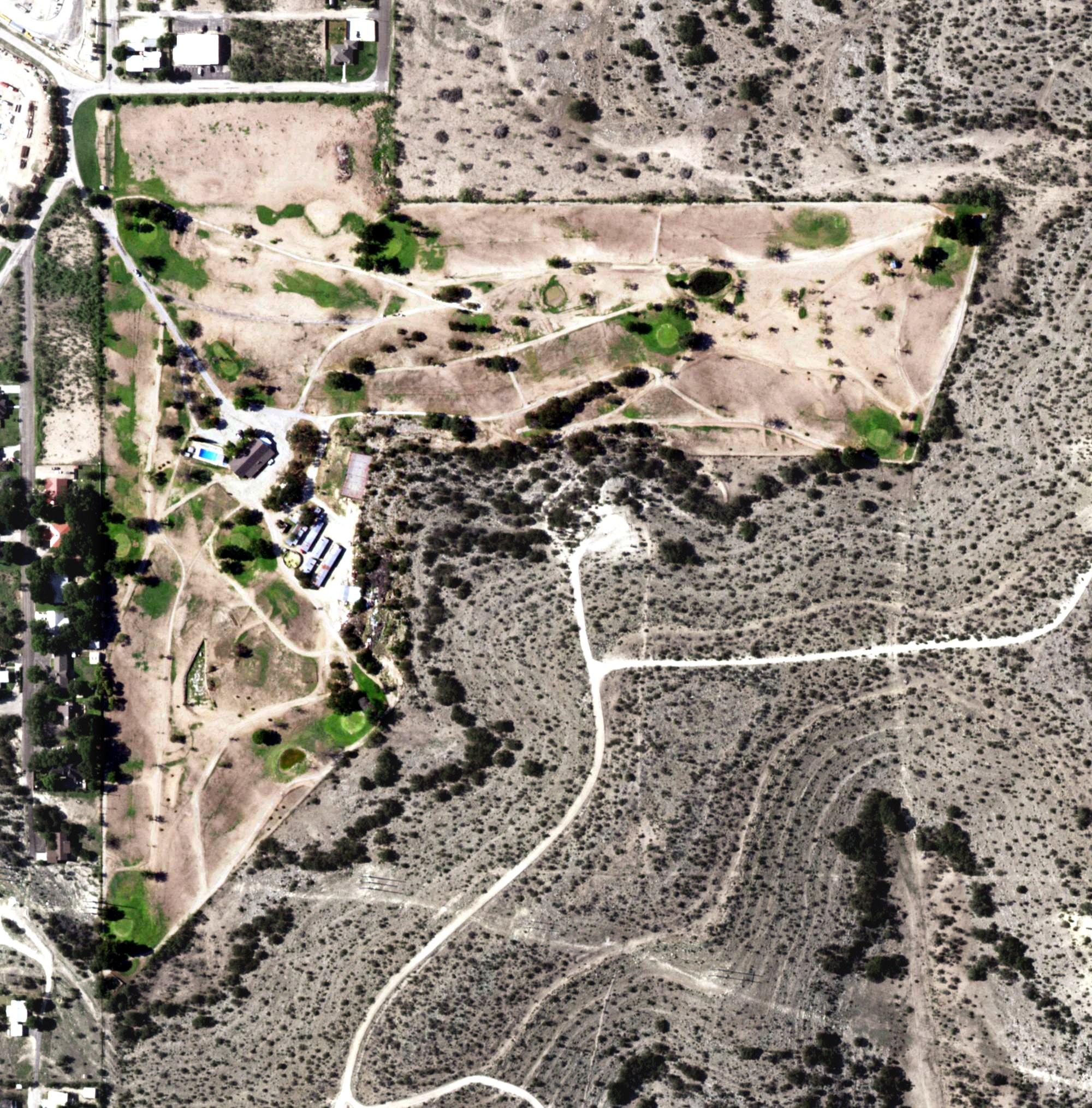 Aerial view of Ozone Country Club, TX